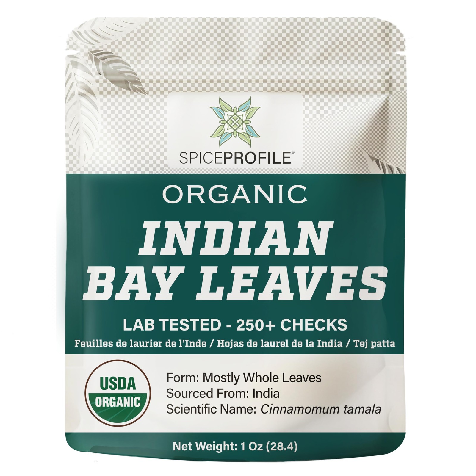 USDA Organic Bay Leaves, Lab Tested for Heavy Metals, Resealable 1oz Pouch,…