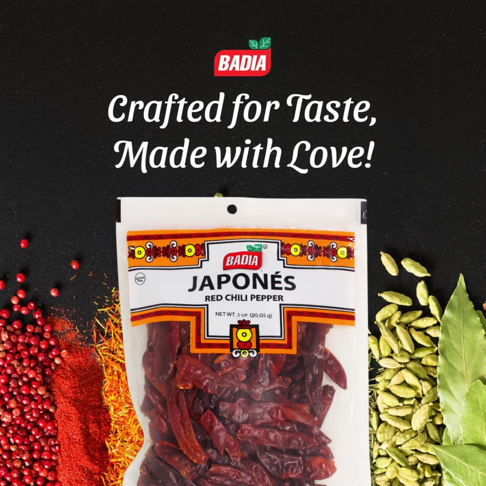 Badia Chile Japones, Red Chili Peppers, 3 oz – Dried Szechuan Hot 3 Ounce