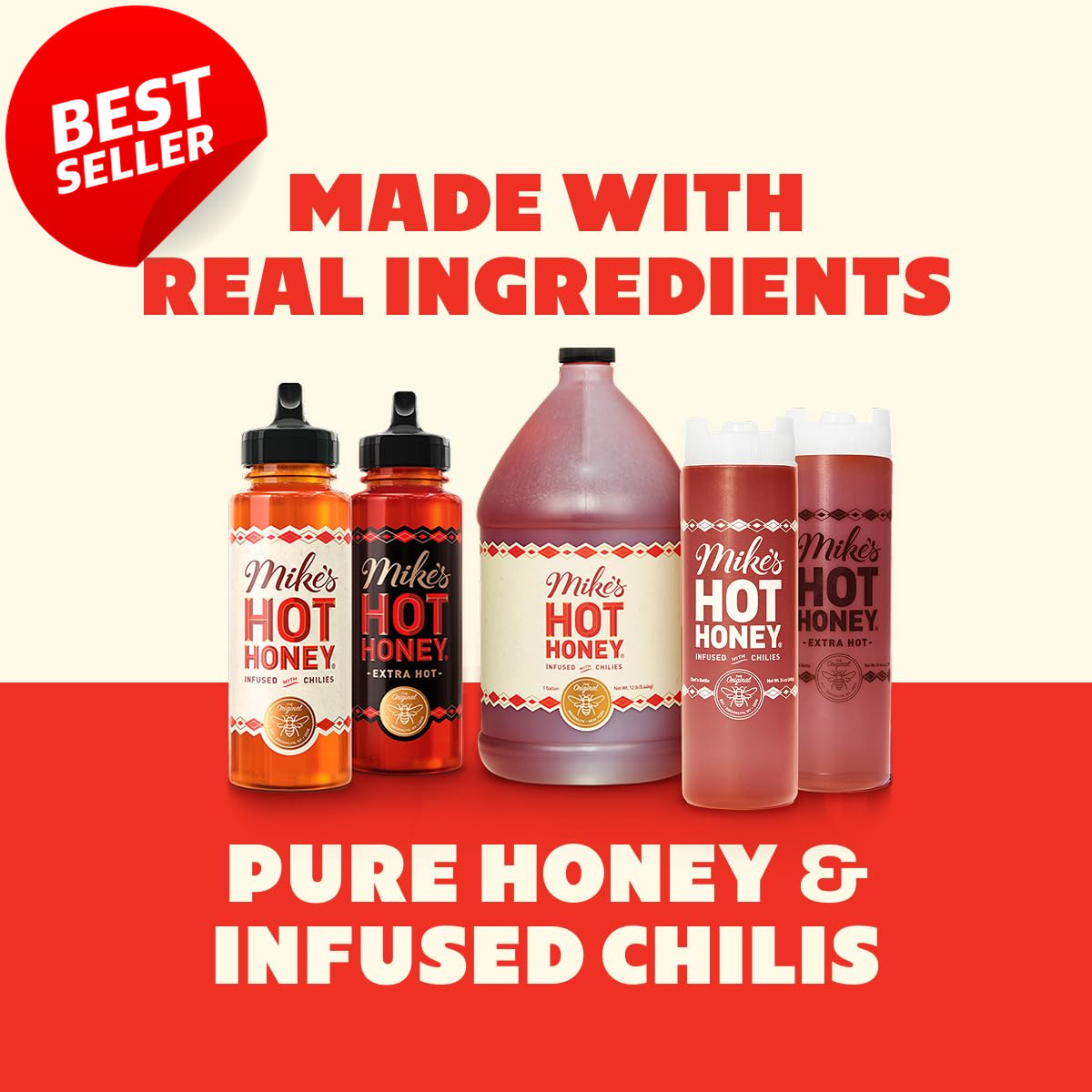 Spicy Chili Honey 24oz Sweet Heat Gluten Free Chef Bottle – US