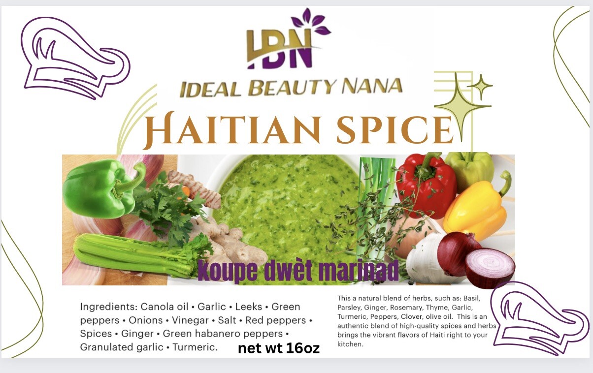 Haitian Epis Caribbean Marinade All Types Food And Meats 16 Oz