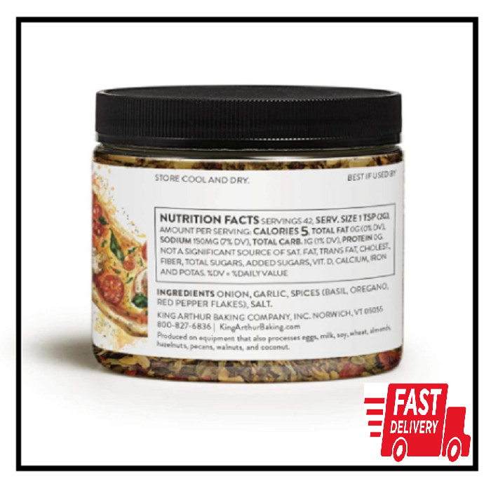 King Arthur Flour, Pizza Seasoning For Baking Made in USA Certified Kosher, 3 oz