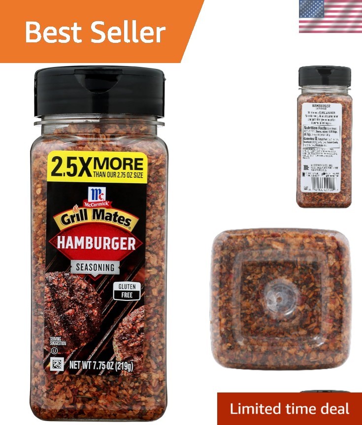 Kosher Certified 7.75 Oz Hamburger Seasoning – Perfect for Grilling Enthusiasts