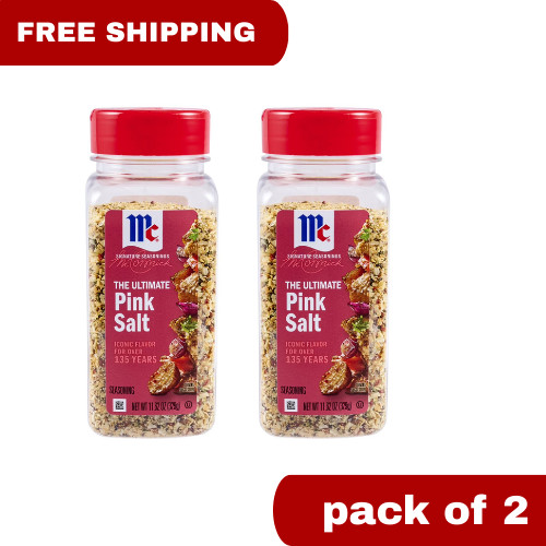 McCormick Ultimate Pink Salt Black Pepper & Garlic 11.62 oz (Pack of 2) – NEW