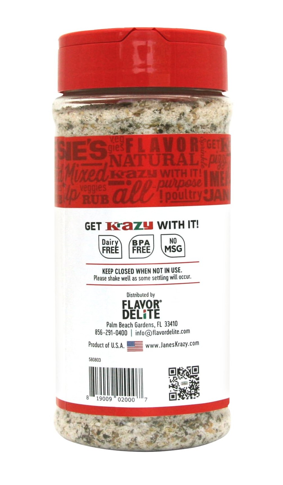 Jane’s Krazy Mixed-up Original Salt Blend 9.5 Oz (Pack Ounce of 3)