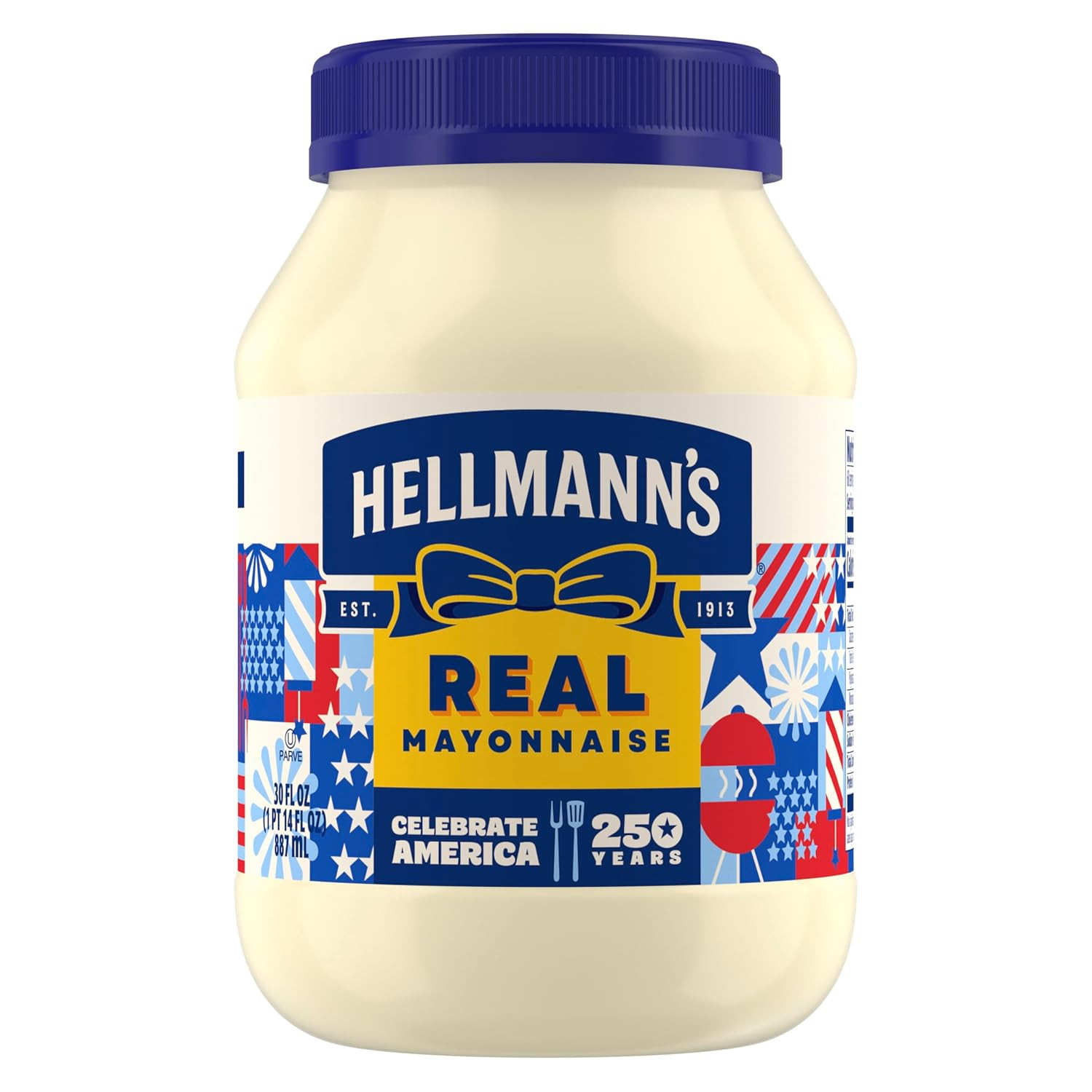 Hellmann’S Mayonnaise Real Mayo 1 Ct for a Creamy Sandwich Spread or Condiment R