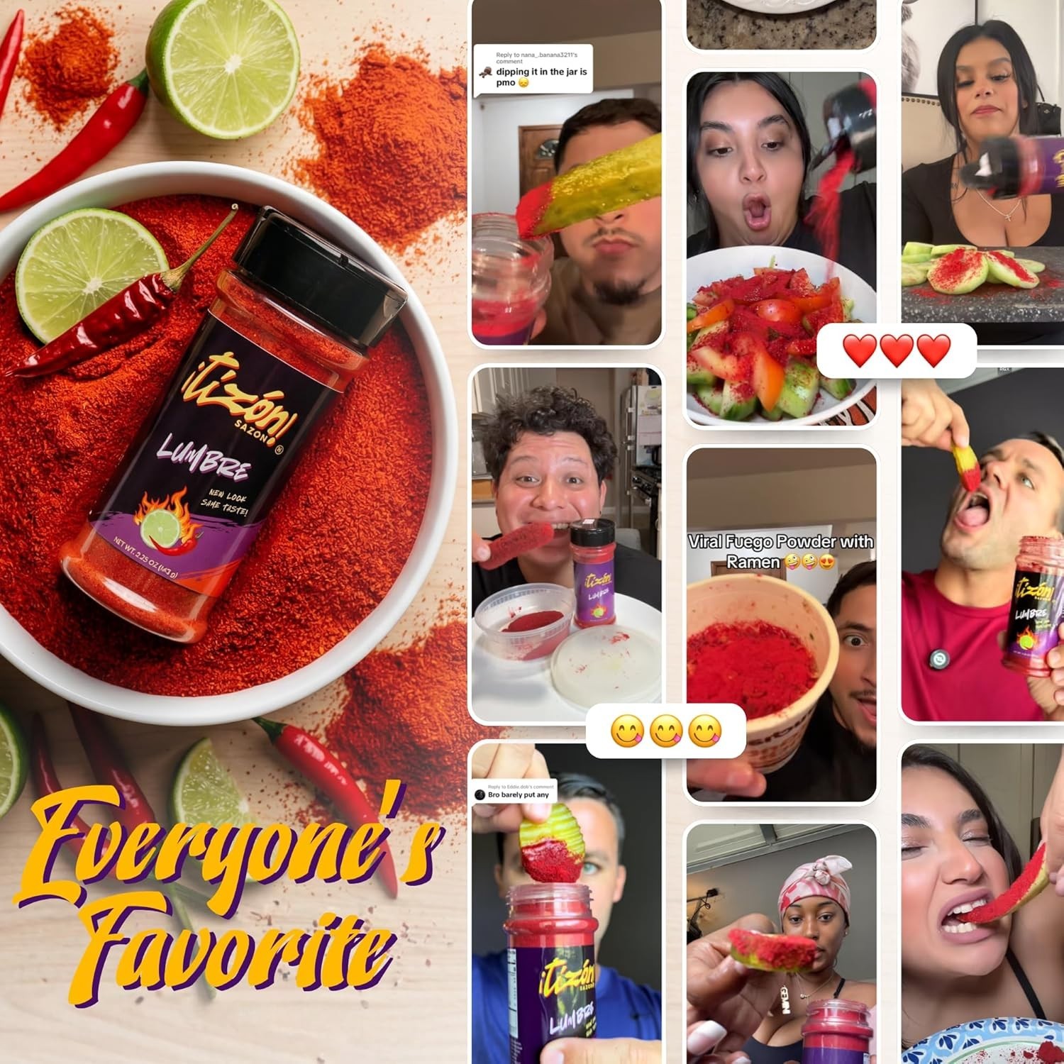 Tizon Lumbre Mexican Seasoning Powder, Fuego Flavor, Snack 5.25 Ounce