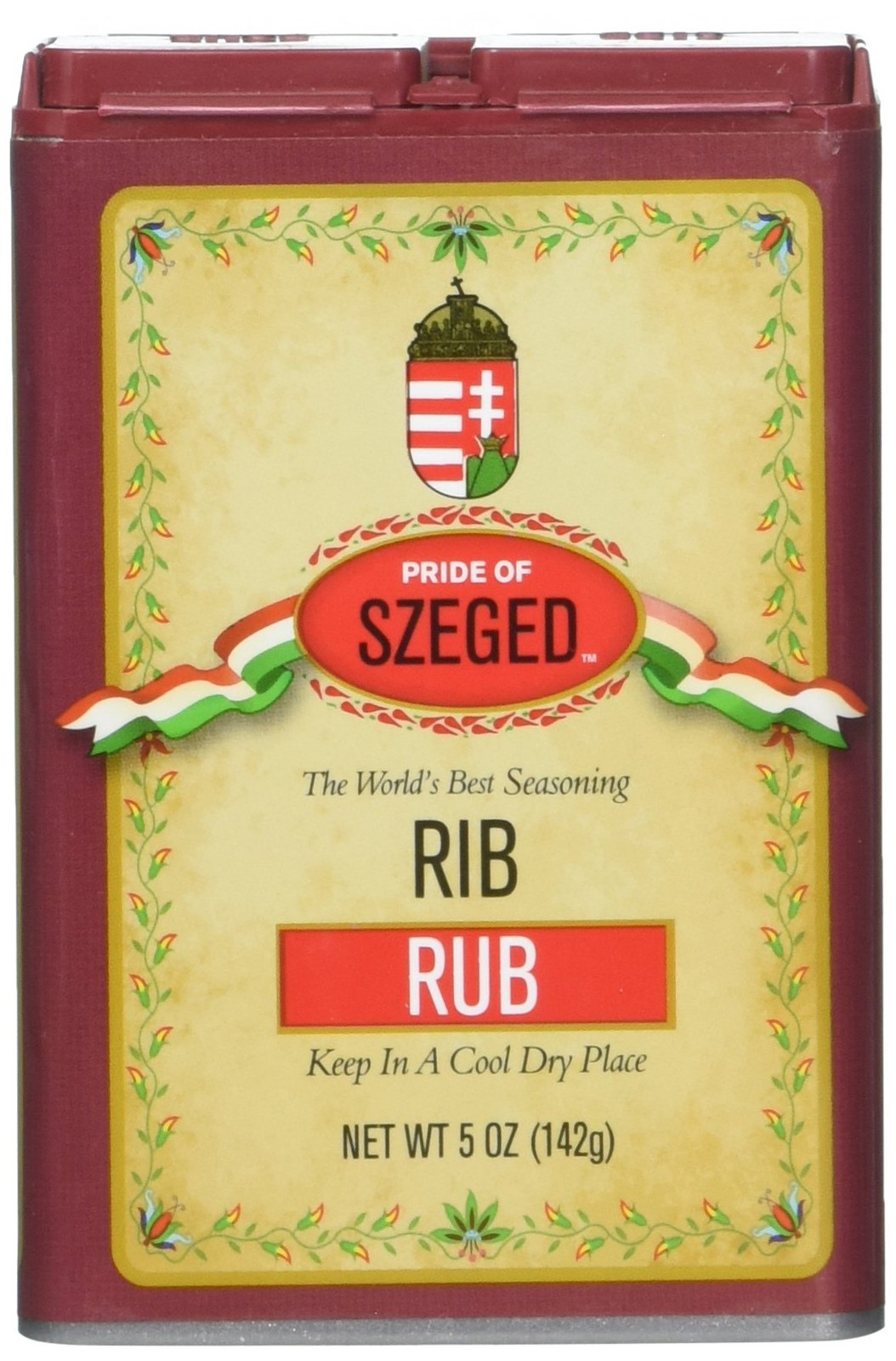 Szeged Rib Rub Seasoning 5 Ounce Premium Savory Flavor for Grilling Smoking