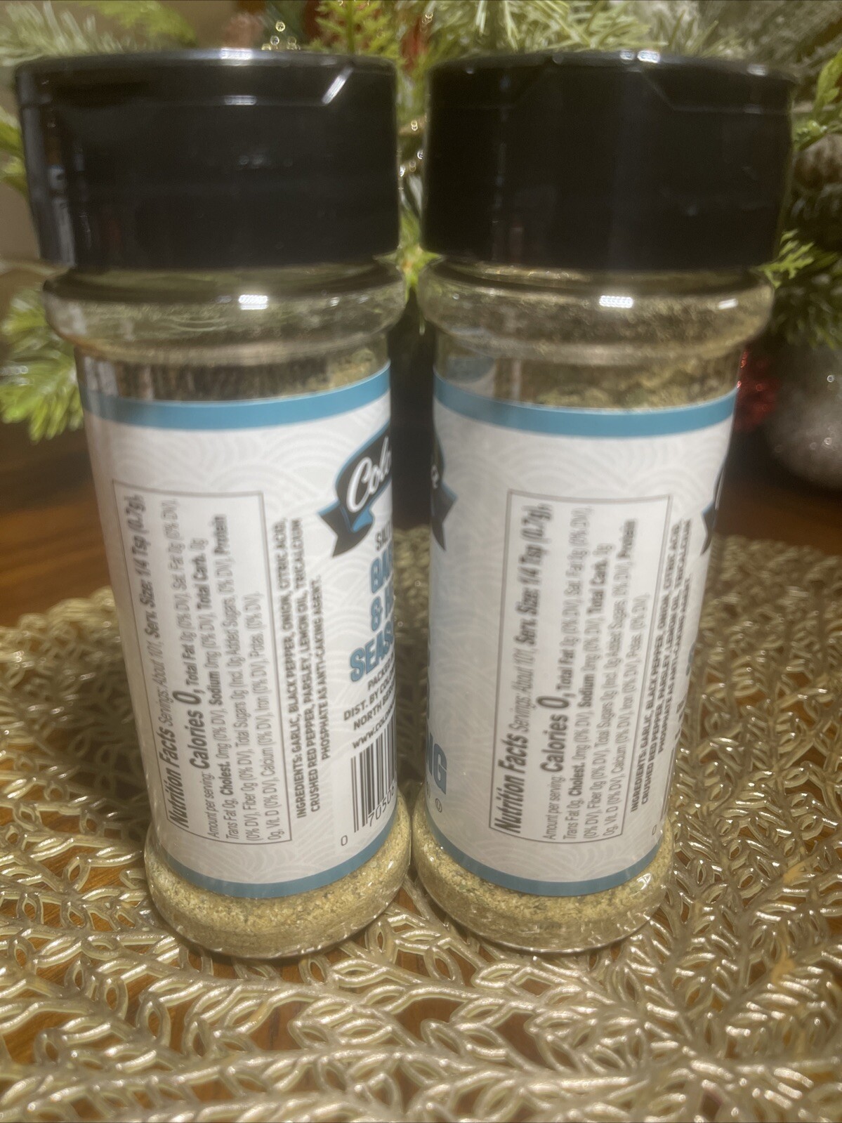 Colonna SALT FREE All Purpose Seasoning GARLIC & HERB Seasoning {2 BOTTLES}
