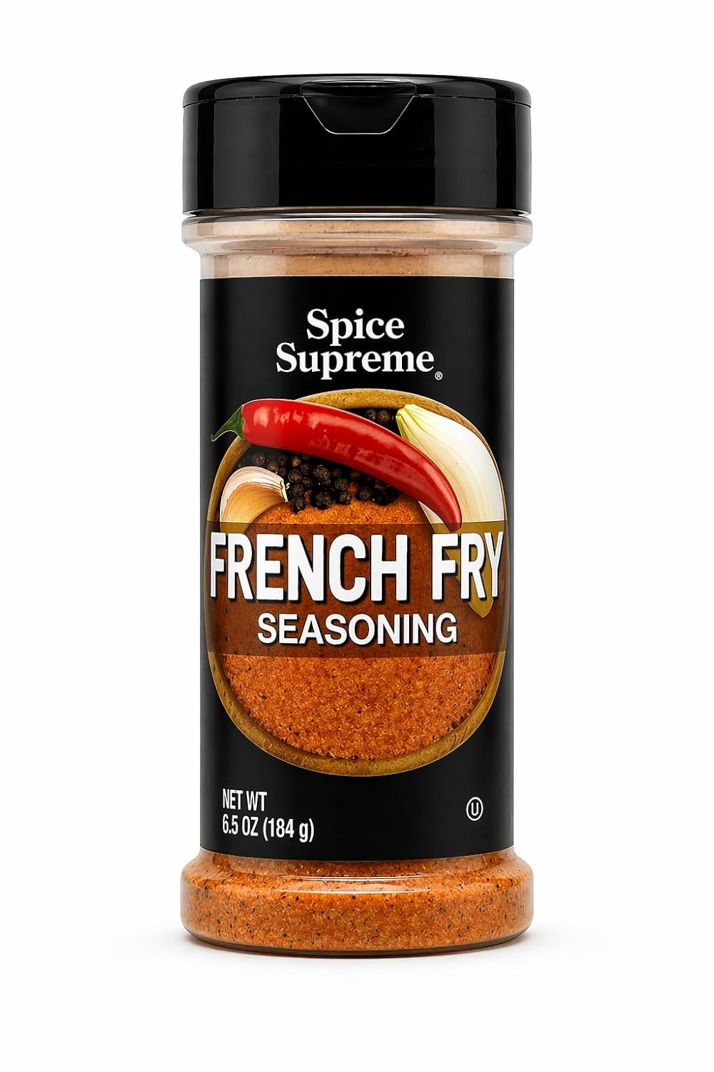 Spice Supreme Seasonings: French Fry Seasoning (Pack of 2) 6.5 Oz Size