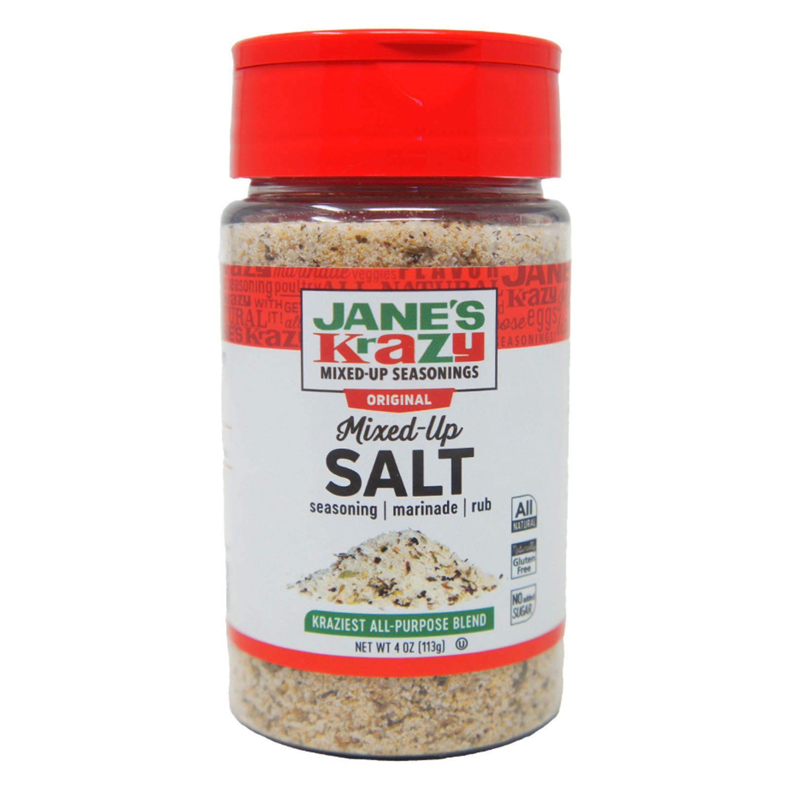 Jane’s Krazy Mixed-Up Salt Original Seasoning Blend 4 oz All Purpose