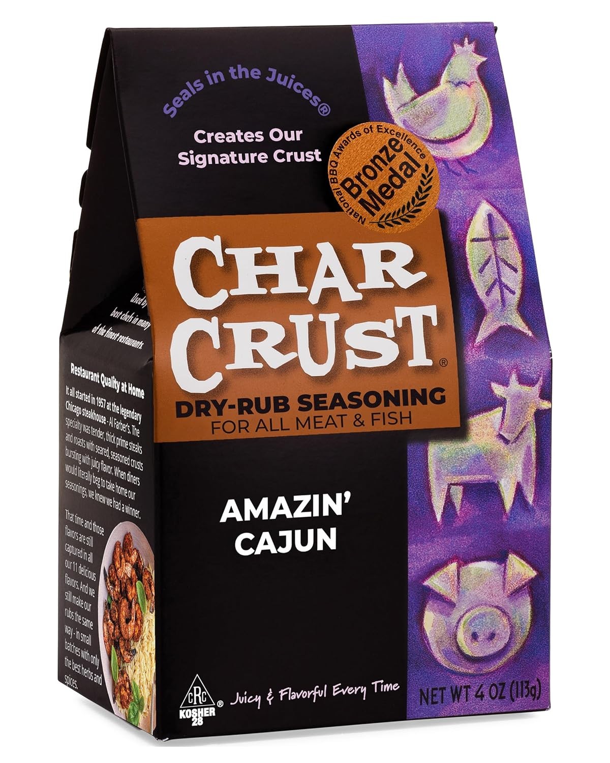 Dry-Rub Seasonings Amazin’ Cajun All-in-one seasonings Perfect Fish Chicken