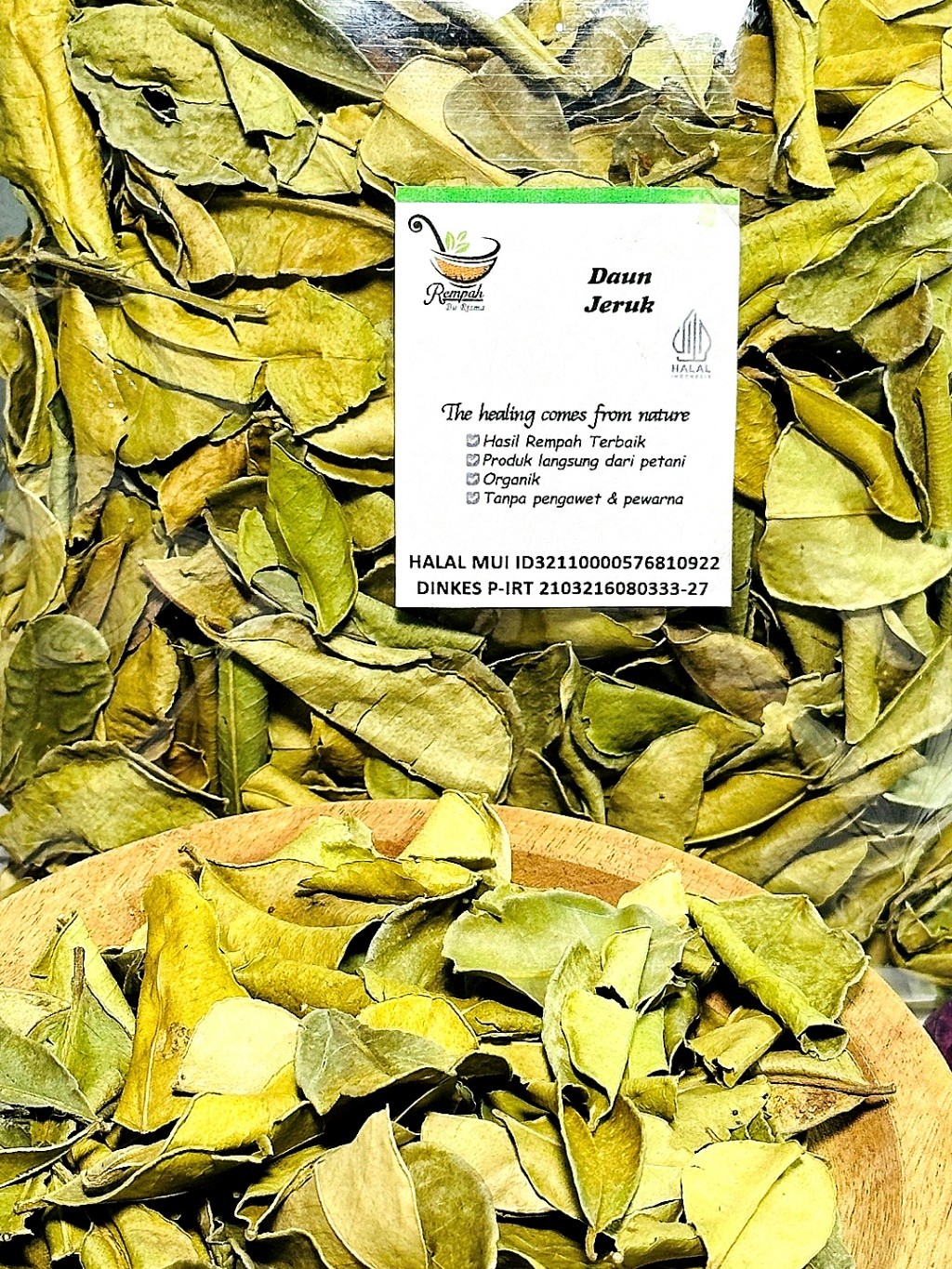 Kaffir Lime Leaf Seasoning 25g Daun Jeruk for Soup & Curry Aroma, Tropical Blend