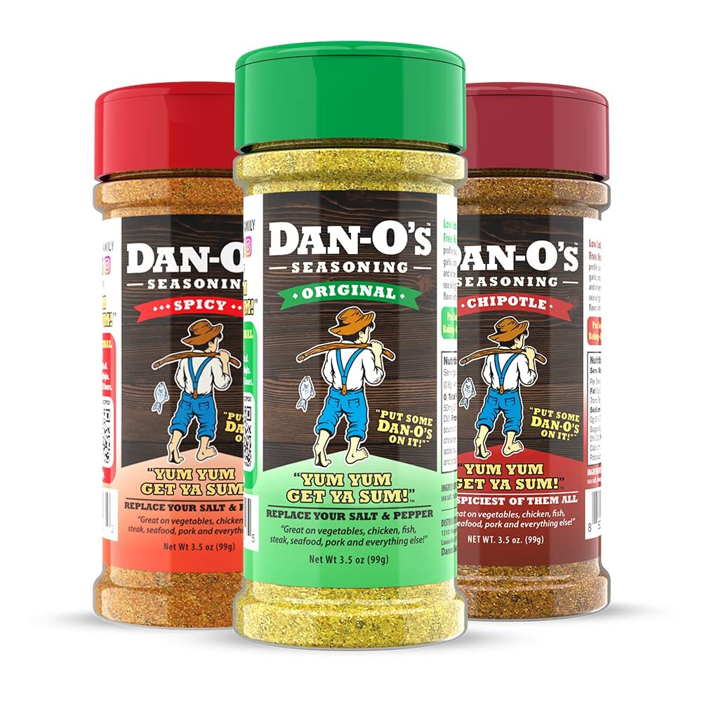 Dan O’s Seasoning Variety Pack Original Spicy Chipotle 3.5 Ounce Pack Of 3