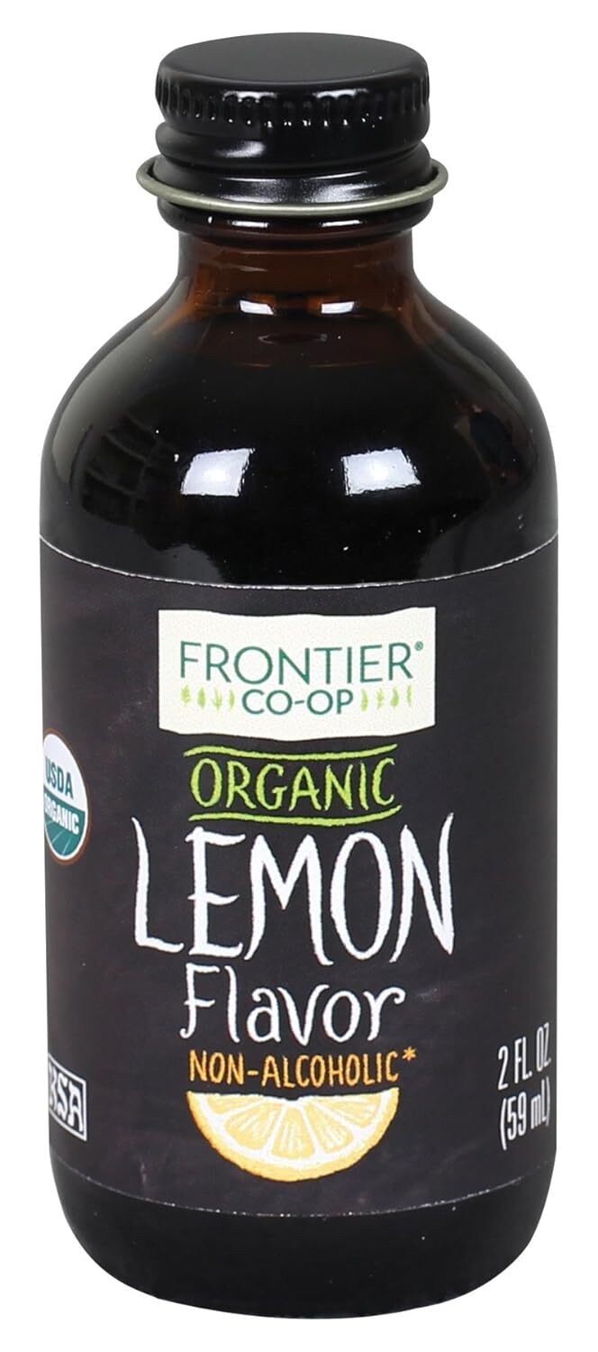 Frontier Nat Prod Co-Op Organic Lemon Flavor Alcohol Free 1 Each 2 Oz