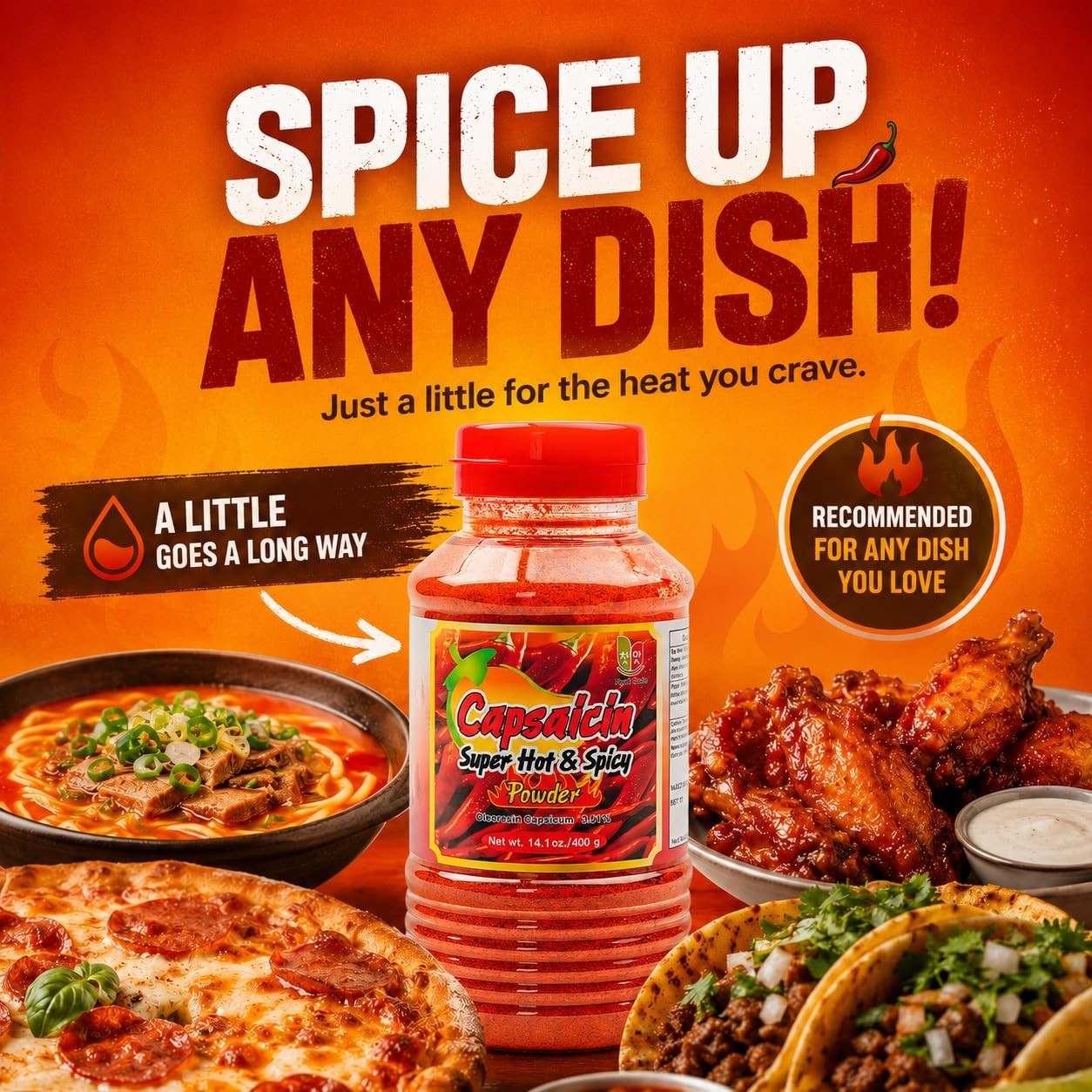 14.1oz Capsaicin Chili Powder – Versatile & Extremely Spicy Korean Seasoning