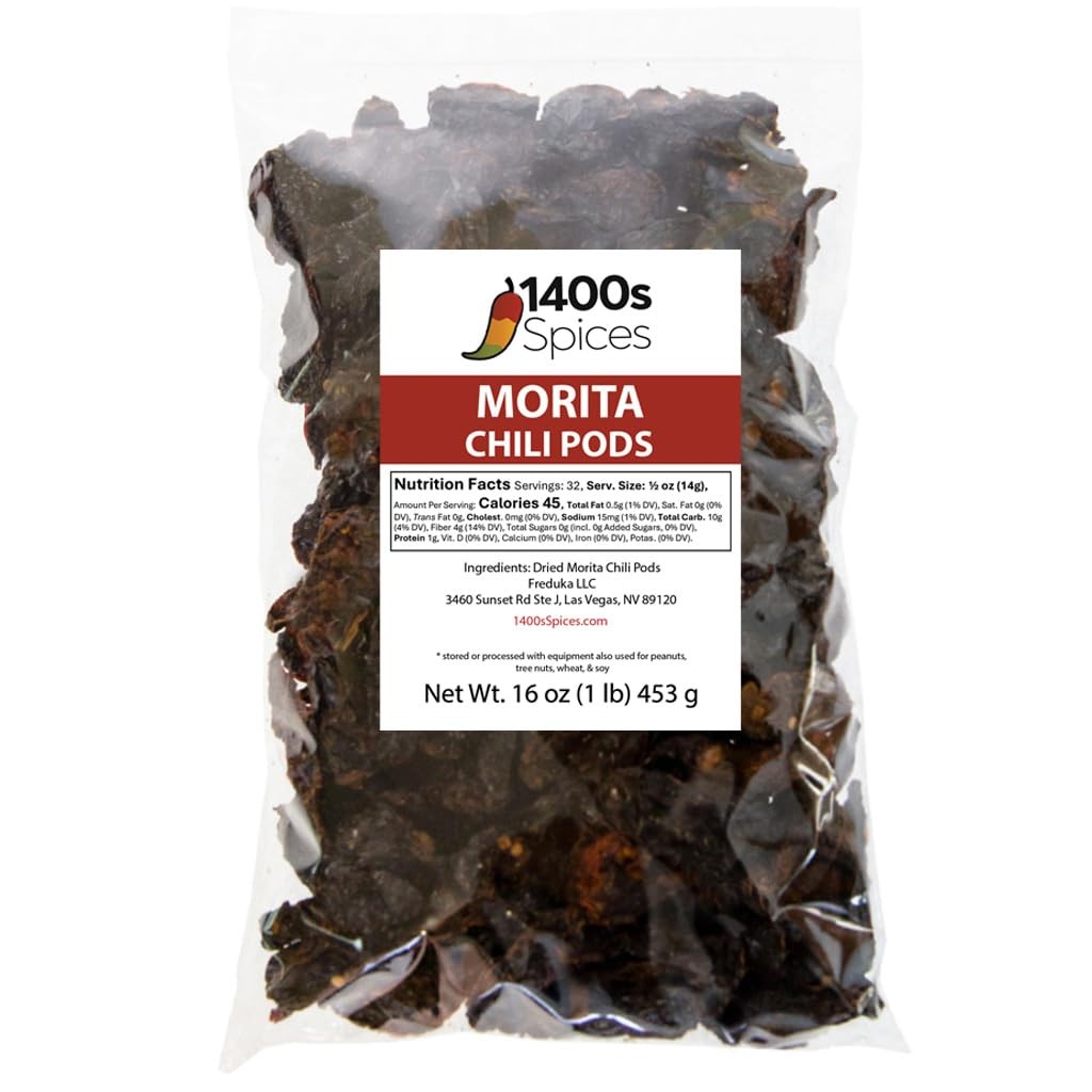 1lb Morita Chipotle Dried Whole Chile Peppers, Chili Seco Pods for Authentic …
