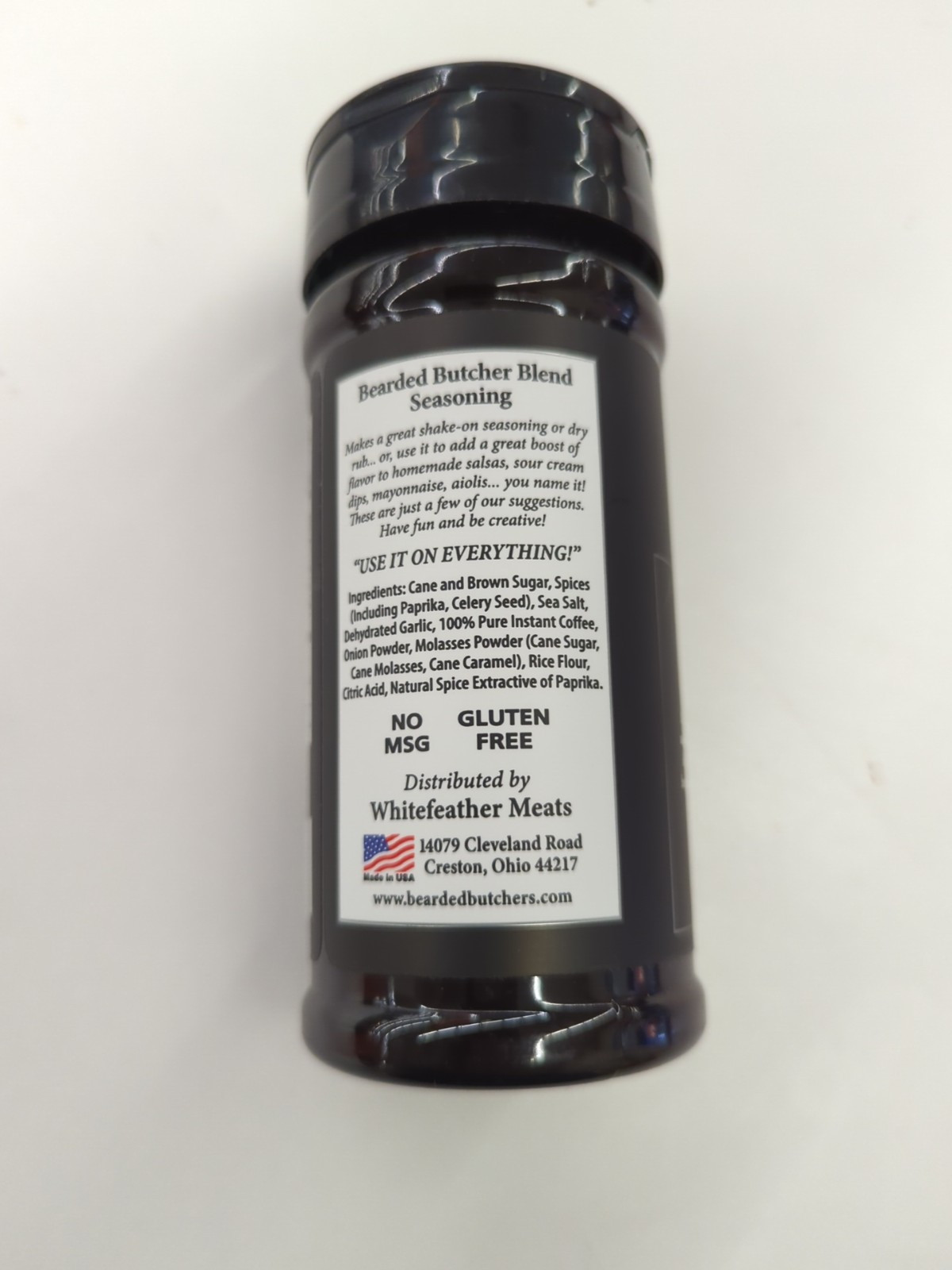 BEADED BUTCHER BLEND SEASONING – BLACK – 5.5 OZ COFFEE & MOLASSES – DEEP & DARK