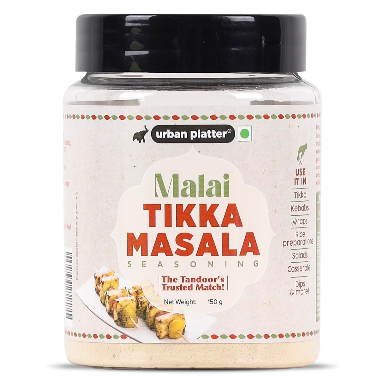 Urban Platter Malai Tikka Masala Seasoning, 150g, Aromatic and Flavourful