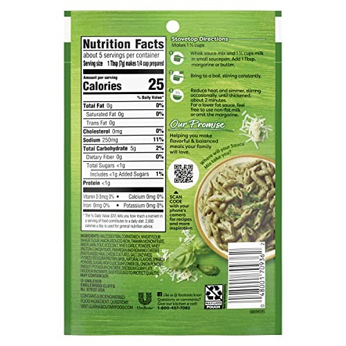 Knorr Sauce Mix Creamy Pesto Pasta For Simple 1.2 Ounce (Pack of 1)