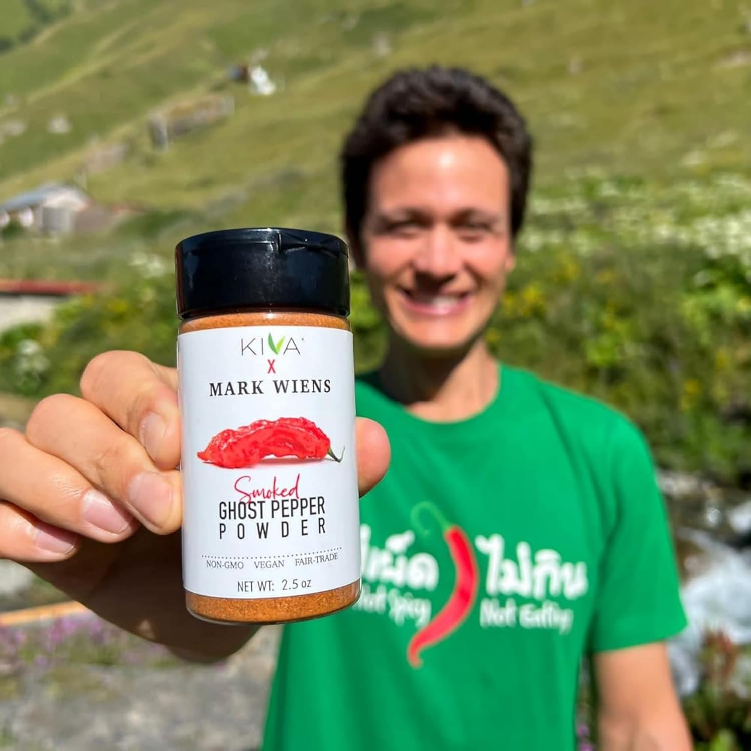 Kiva x MARK WIENS – Smoked Ghost Chili Pepper Powder (Bhut Jolokia) – Non GMO, V