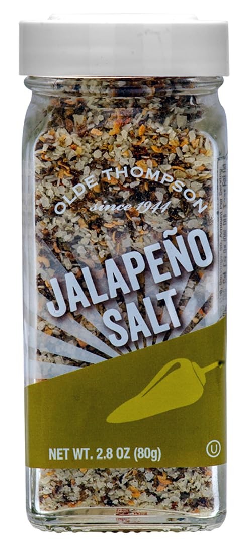 Olde Thompson Jalepeno Salt Seasoning, 2.8 oz Ounce (Pack of 1), Red