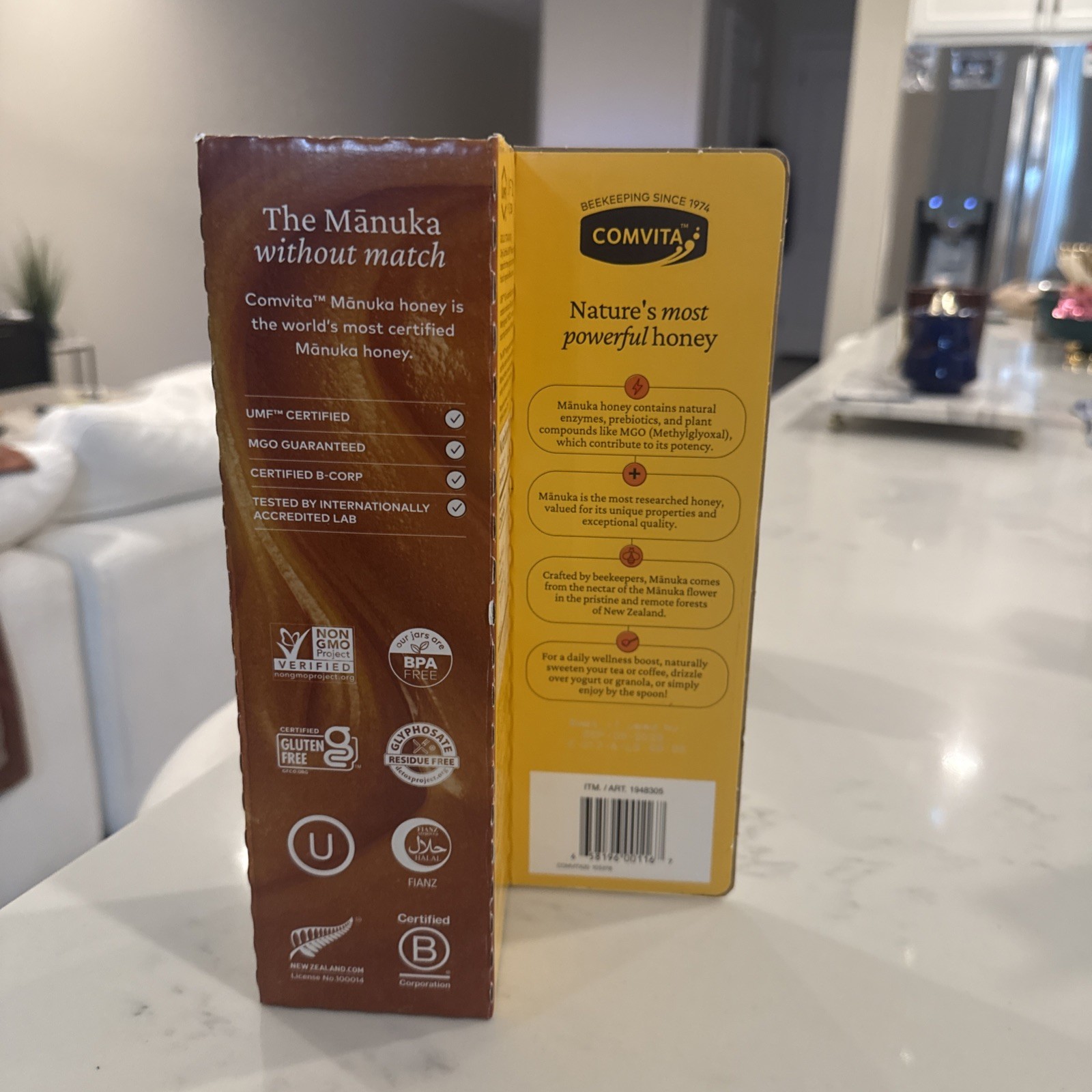 Comvita Raw & Wild New Zealand Manuka Honey Certified UMF 12+ MGO 354+ 17.6 OZ