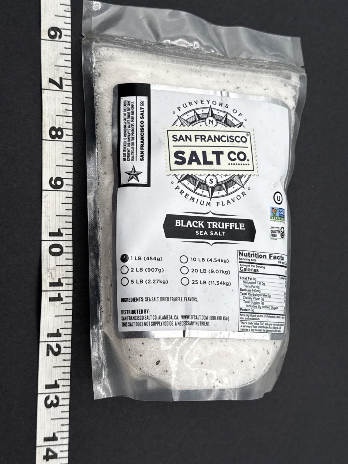 Premium 1 lb Italian Black Truffle Sea Salt – San Francisco Salt Co