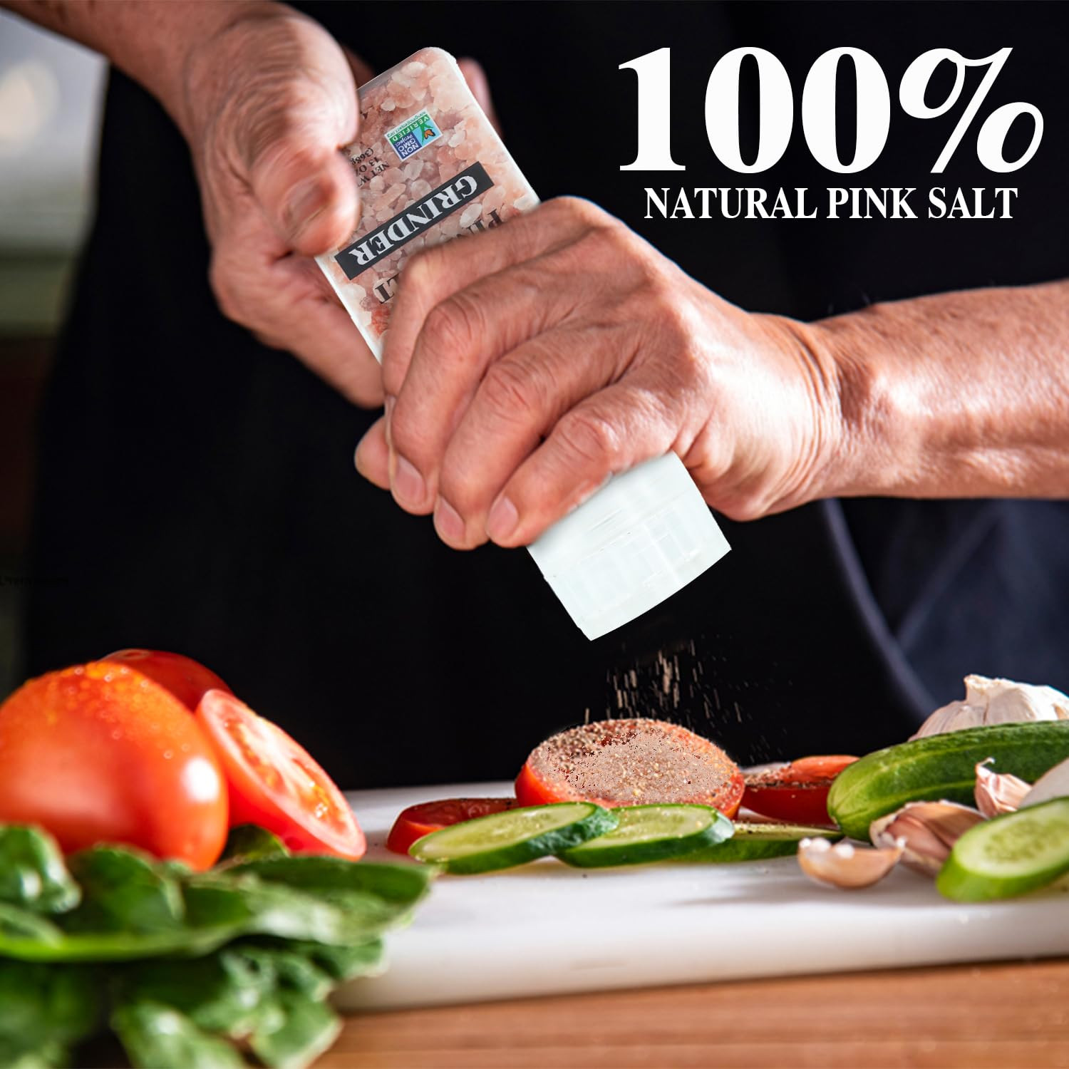 Pink Himalayan Salt Coarse 13 oz Jar, Grinder Refill, Pure and Natural Seasoning