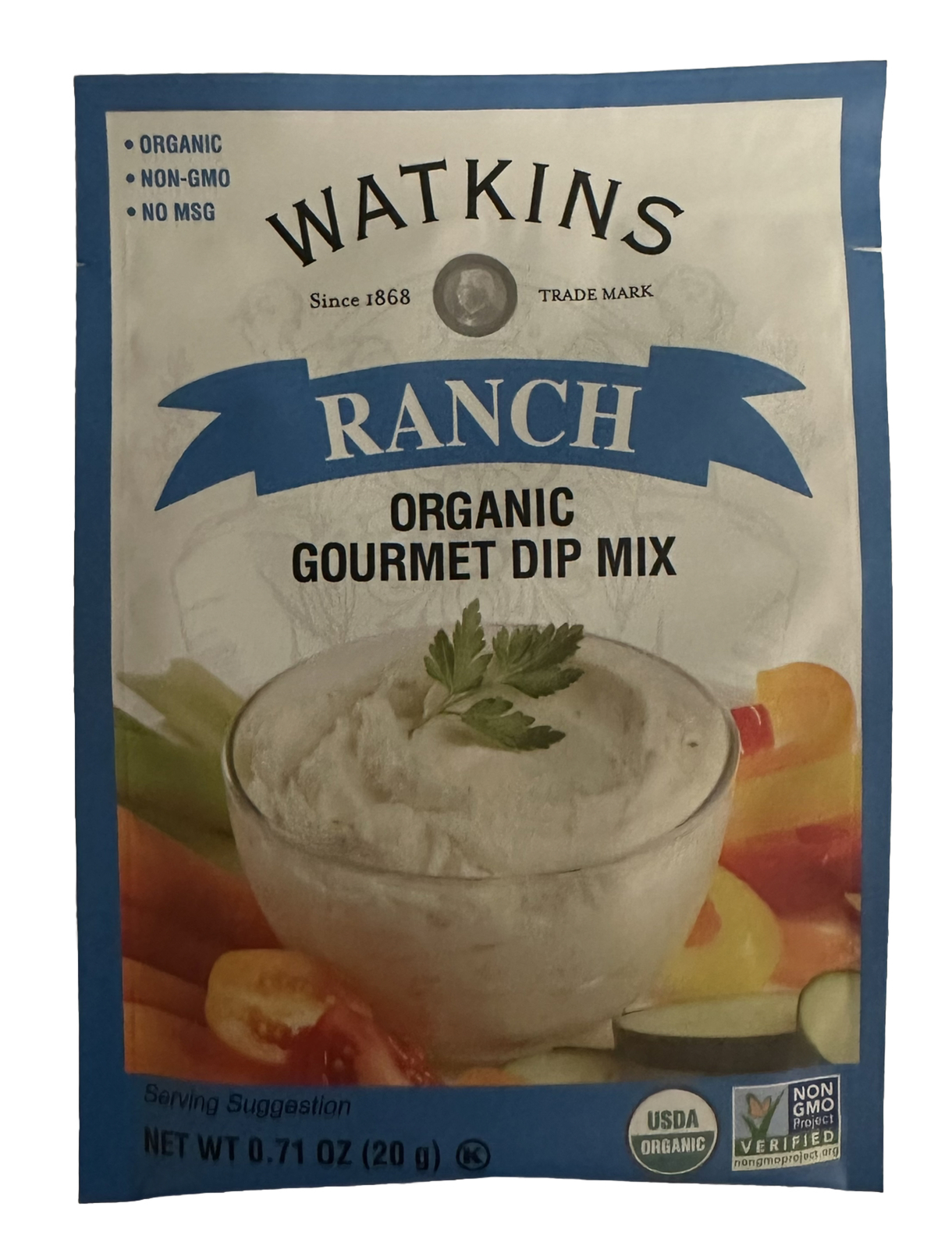 Watkins Ranch Organic Gourmet Dip Mix – USDA Organic 10 Count