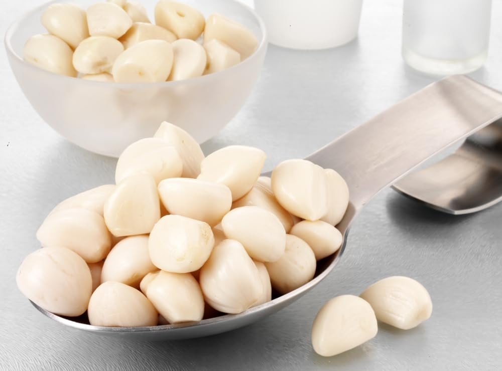 Gourmet Spanish Pickled Garlic, 2 x 15.9 Oz – Perfect for Charcuterie & Dishes