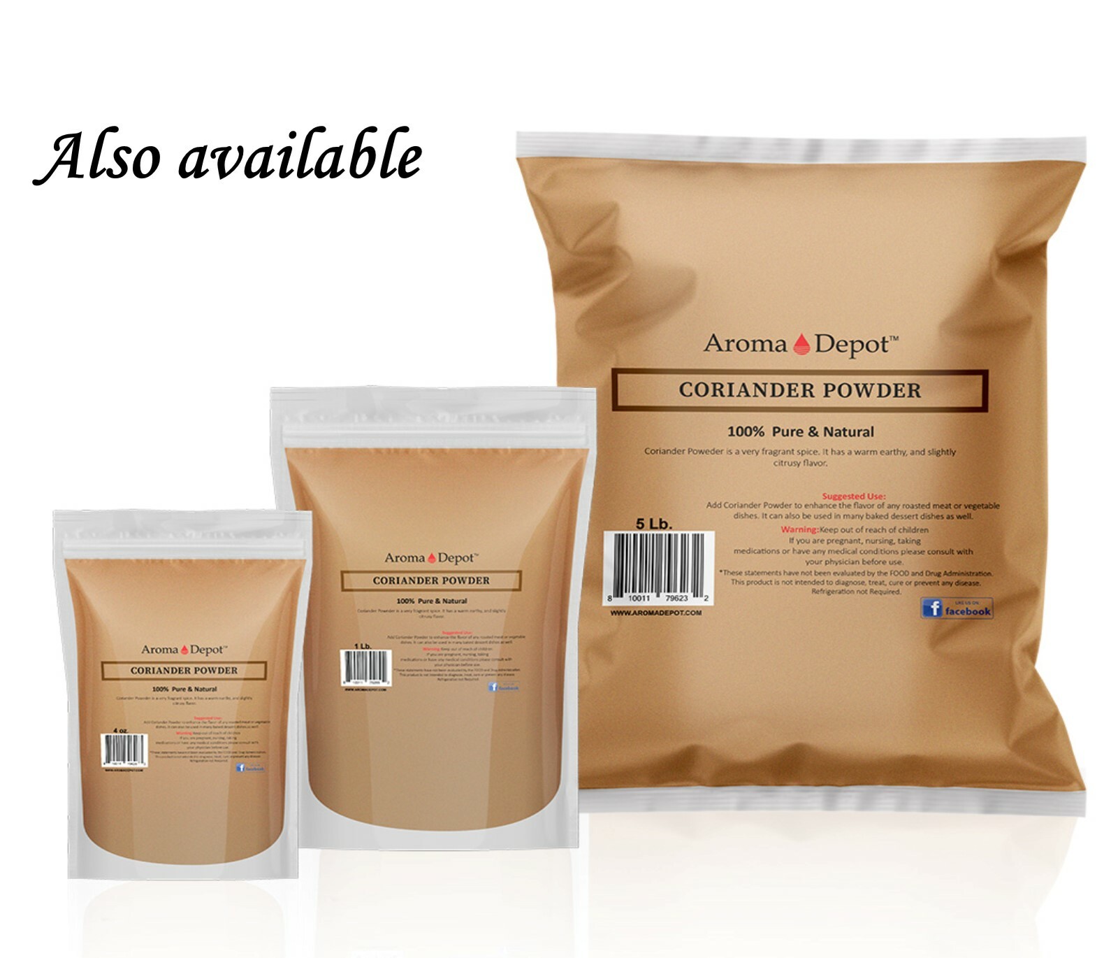 1lb Coriander Seed Powder Cilantro en Polvo Fresh Ground Spices Herb All Natural