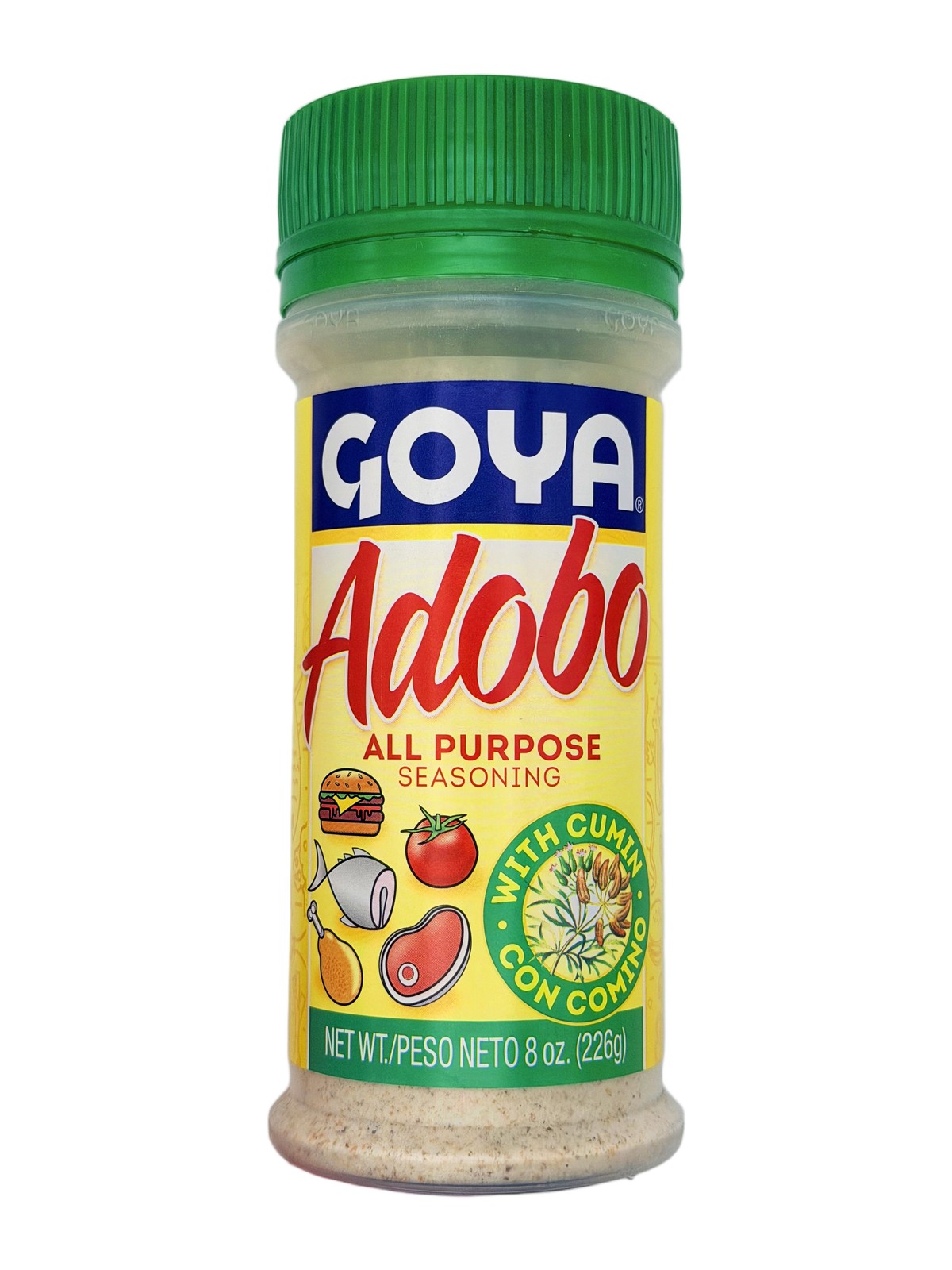 Goya Adobo Seasoning with Cumin 8 oz Pack of 2