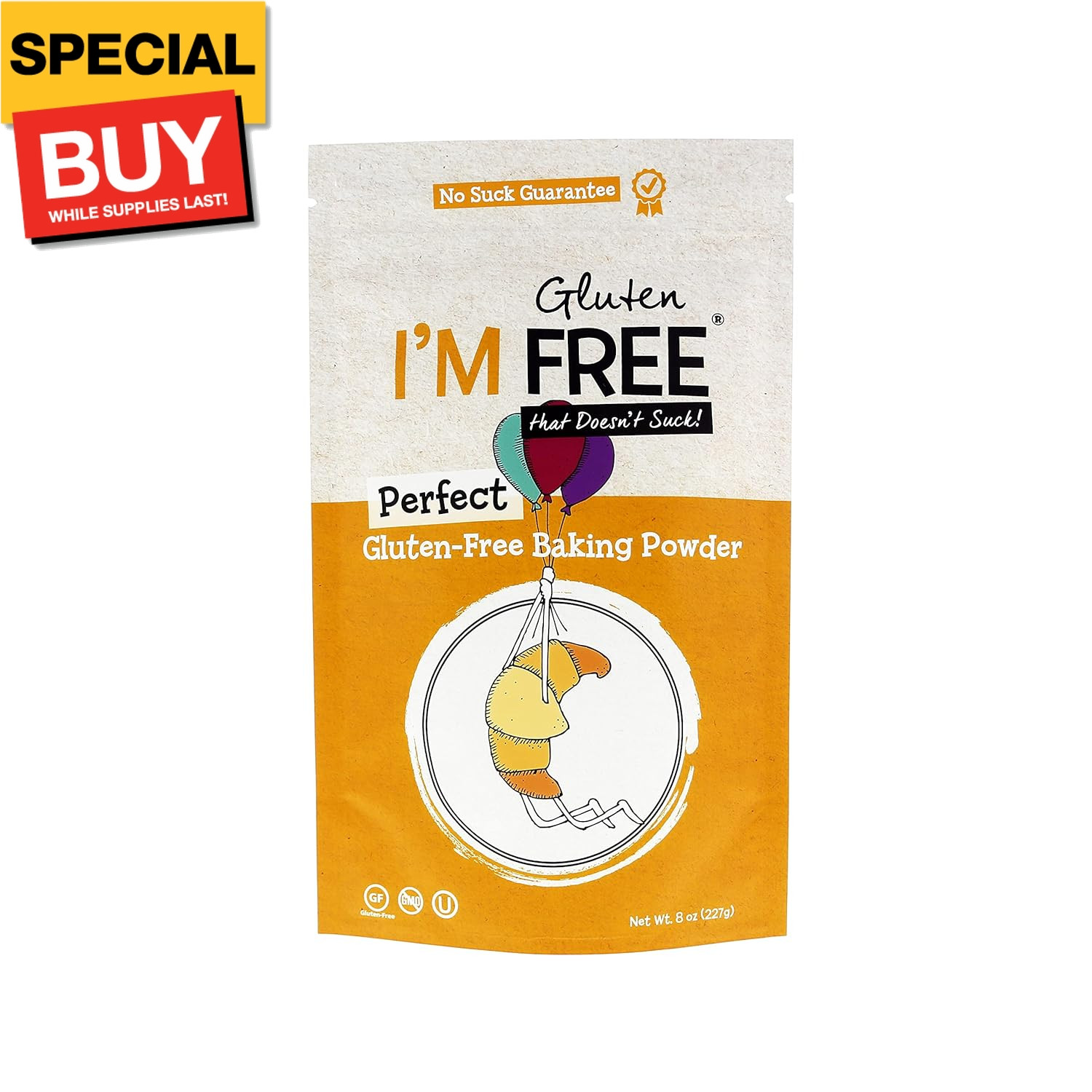 Perfect Gluten-Free Baking Powder Vegan ⊘ Non-GMO Gluten-Free OU Kosher Certifie