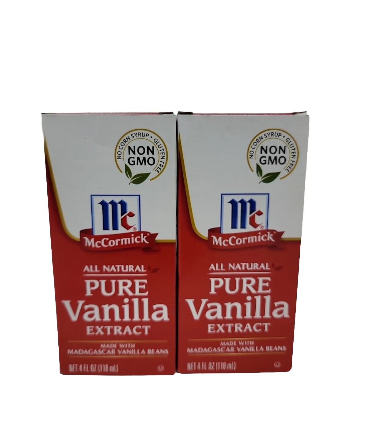 McCormick All Natural Pure Vanilla Extract 4oz each (2 pack) Total of 8 oz.