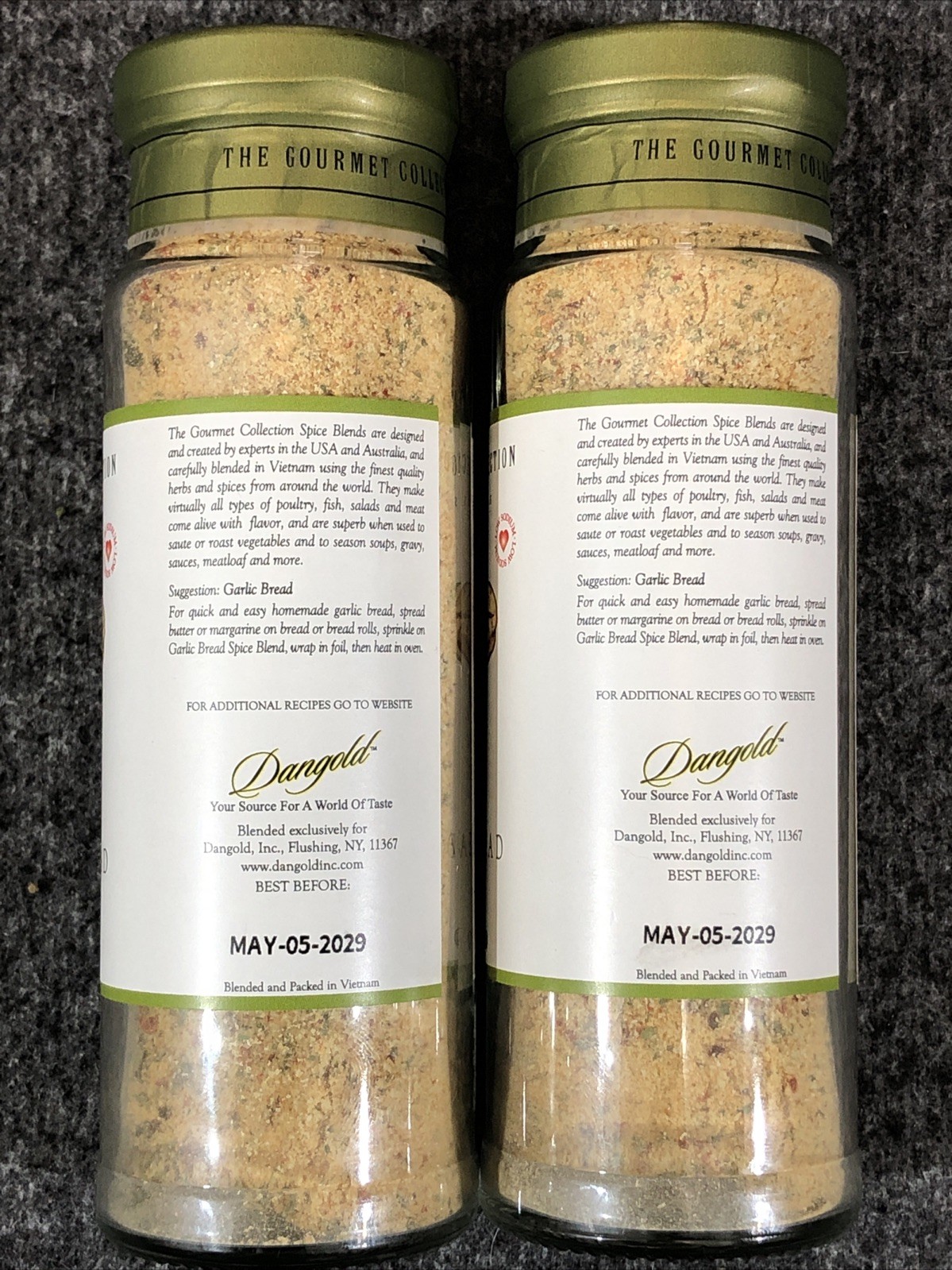 2 PACK ~ The Gourmet Collection Seasoning GARLIC BREAD SPICE BLEND 4.9 oz ea NEW