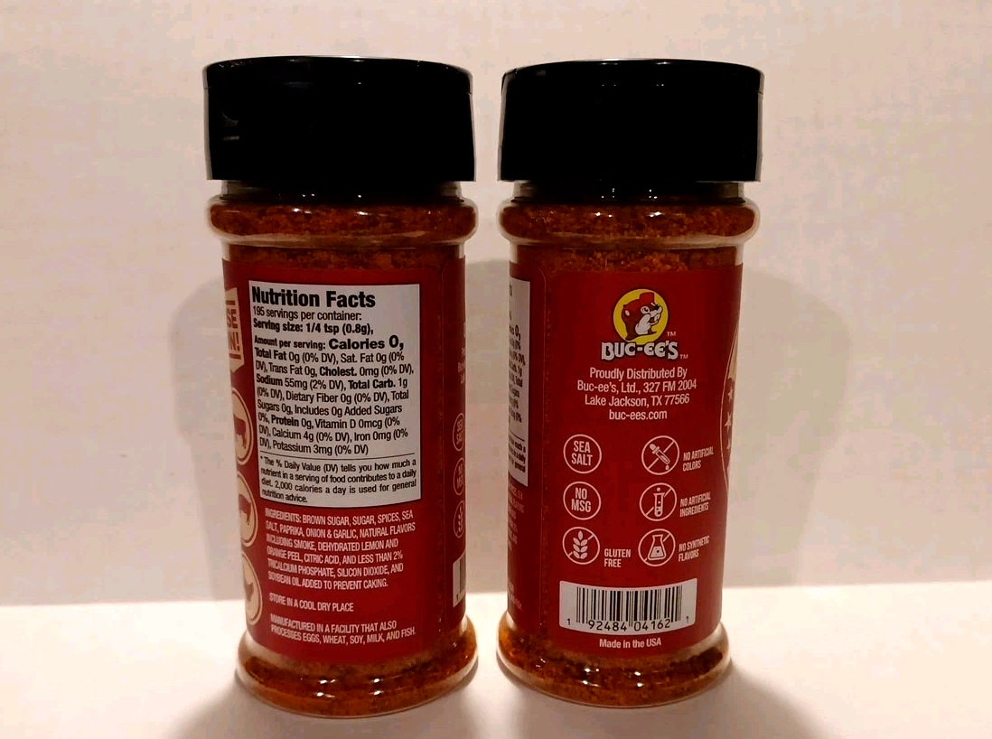 BUCEES Texas Round Up Steak Seasoning 5.5 Oz Shaker (LOT of 2) NEW! Buckys
