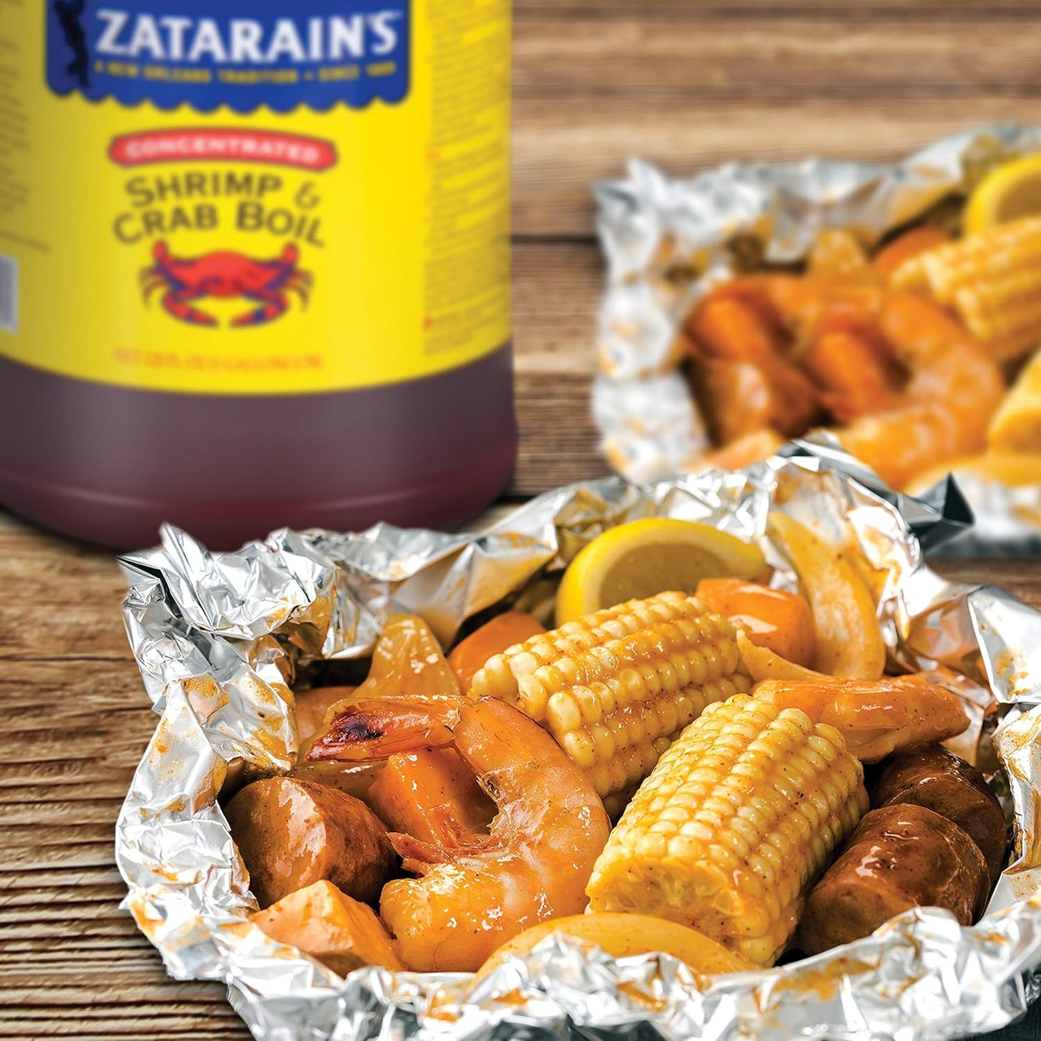 Zatarain’s Concentrated Shrimp & Crab Boil, 1 gal – One 128 Fl Oz (Pack of 1)