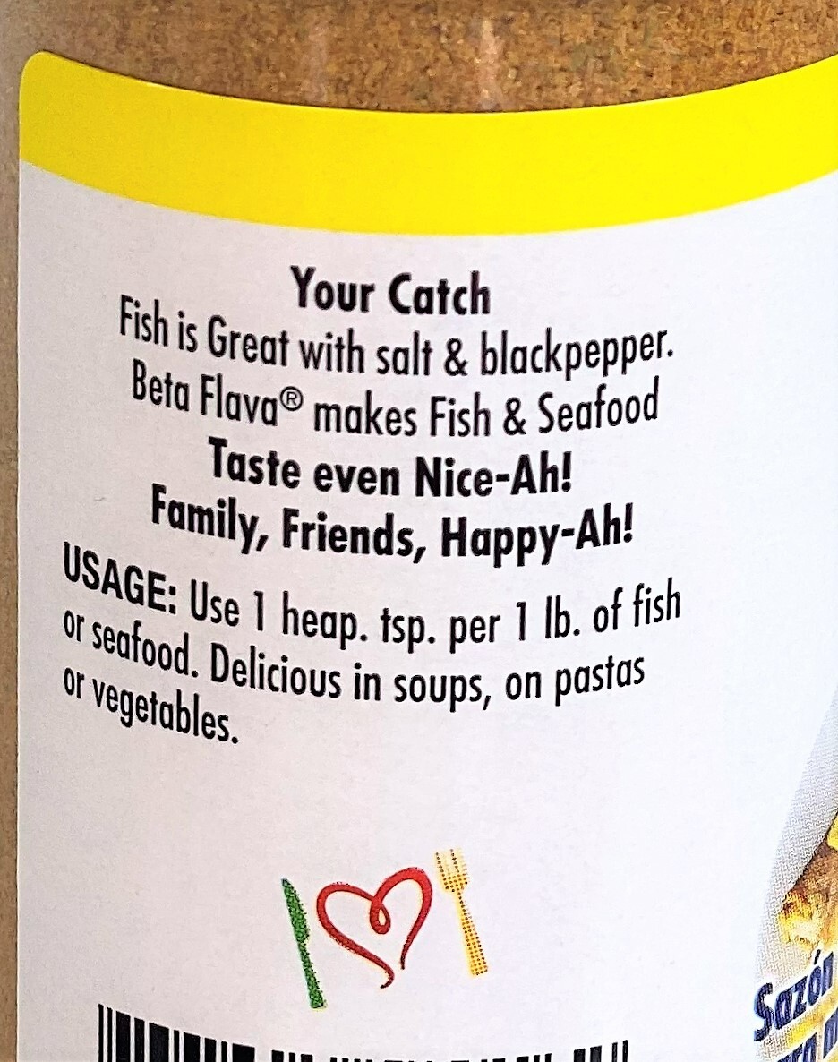 Beta Flava Fish Seasoning 6oz (170g) – Curated & Packaged by ODatzGood