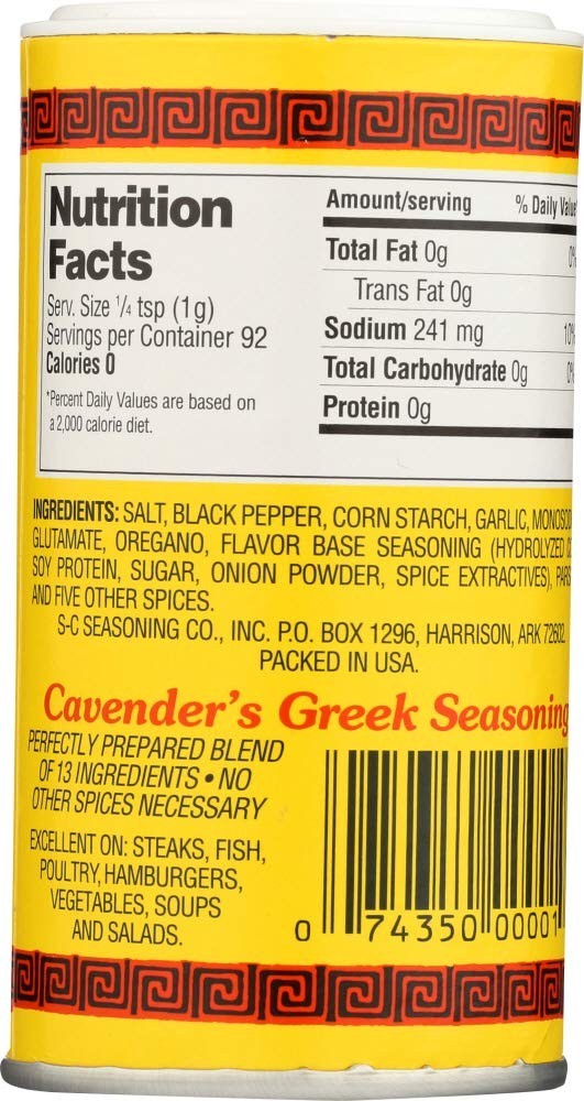 All Purpose Greek Seasoning Pack of 3 – 3.25 oz Bottles for Mediterranean Flavor