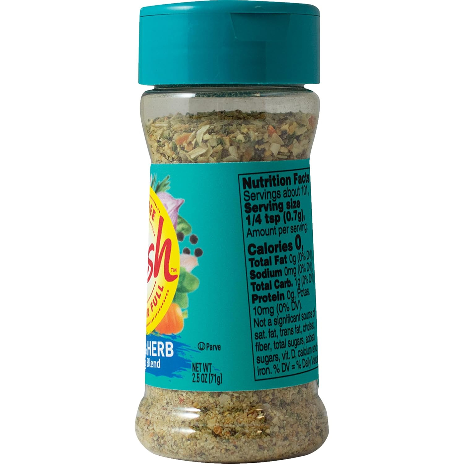 Dash Salt-Free Seasoning Blend, Garlic & Herb, 2.5 Ounce (Pack of 2)