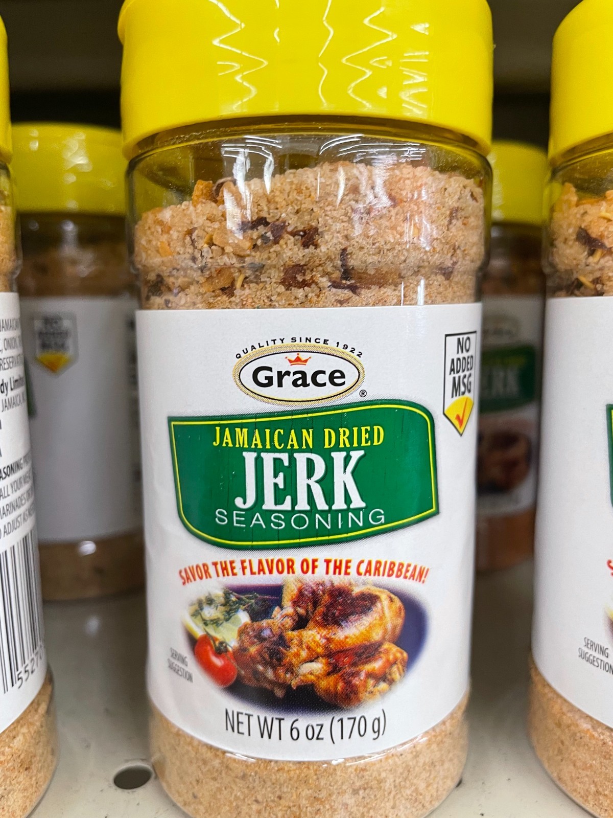3 Pack Grace Jamaican Dried Jerk Seasoning 6 oz Authentic Caribbean Spice Blend
