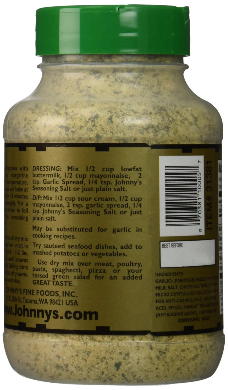 Johnny’s Garlic Spread & Seasoning, 510g/18 Oz (2-Pk)
