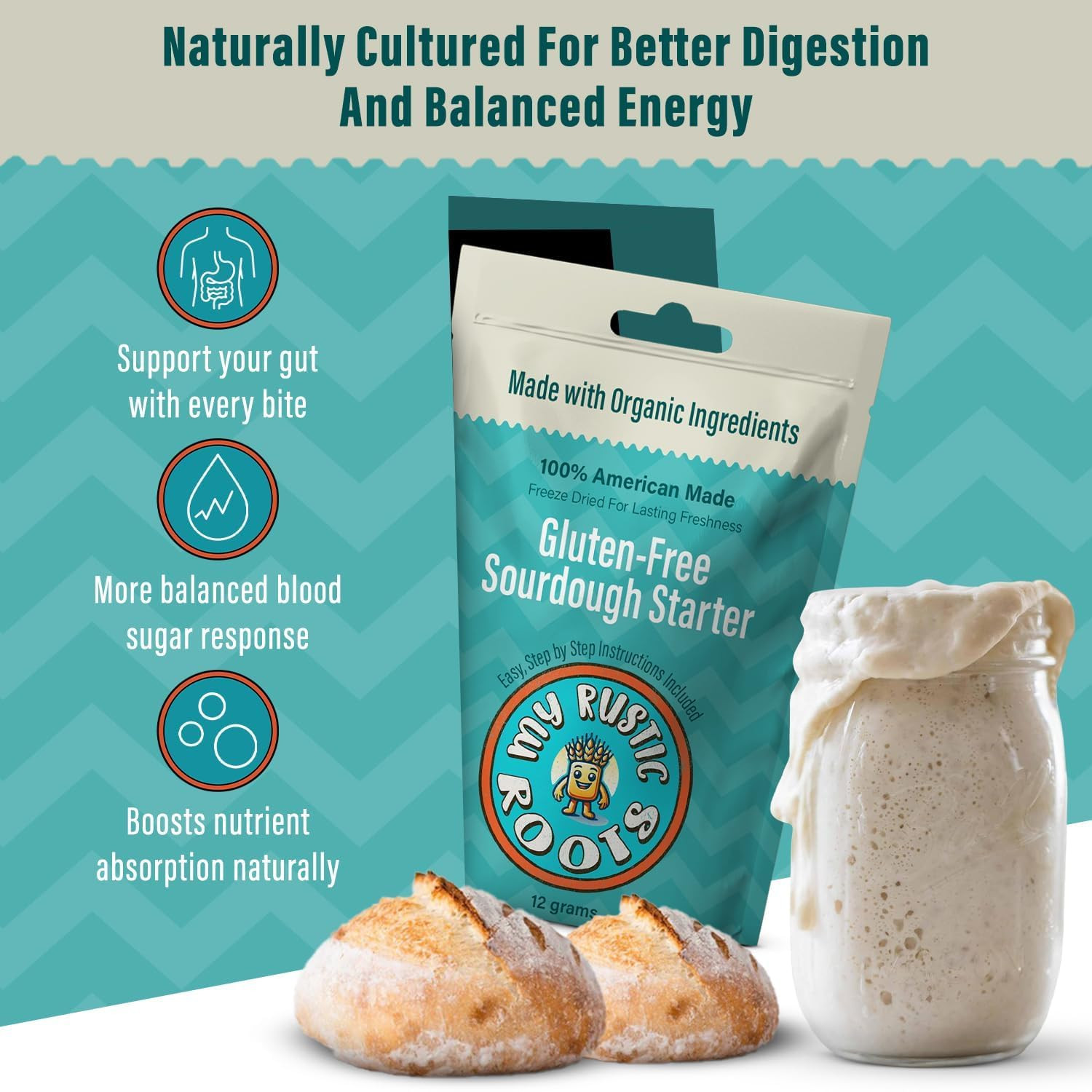 Gluten Free Sourdough Starter Culture – All Natural & Organic Sourdough Bread St