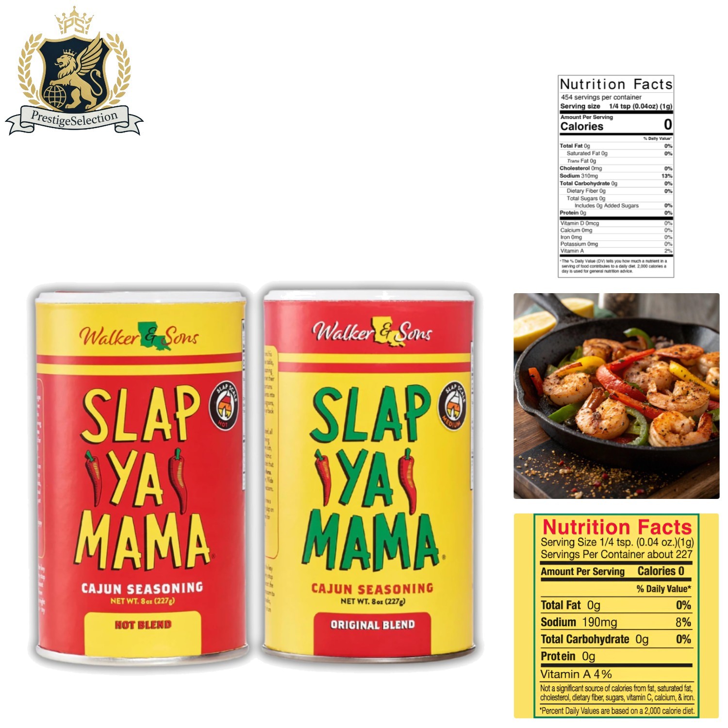 Cajun Seasoning Variety Pack: 8 Ounce & Hot Blends – Kosher Flavor