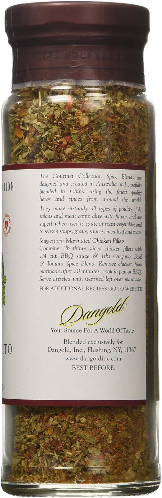The Gourmet Collection Spice & Seasoning Blend Oregano Basil & Tomato Greek,