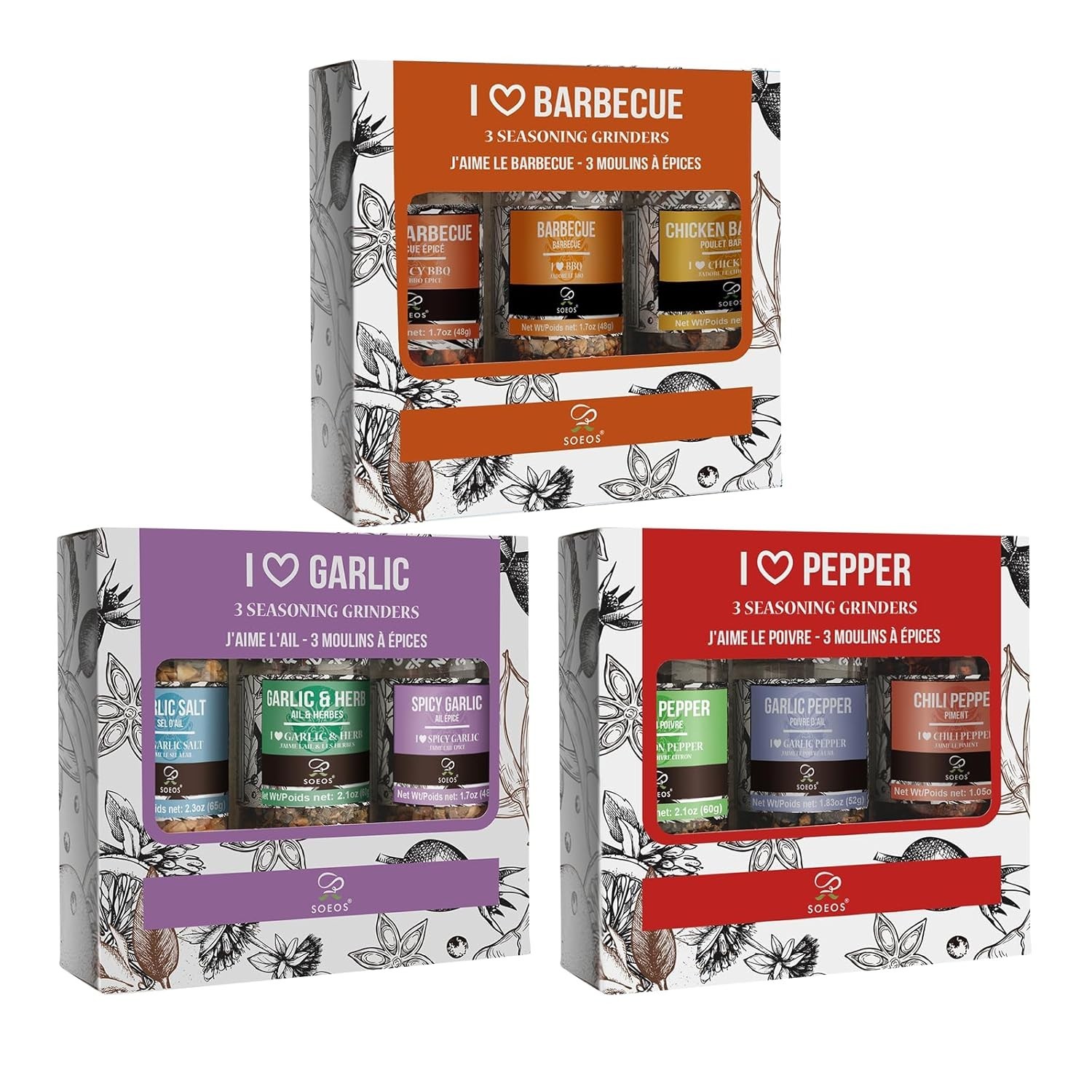 Plant-Based 9-Piece Spice Gift Set: Perfect for BBQ & Grilling Enthusiasts
