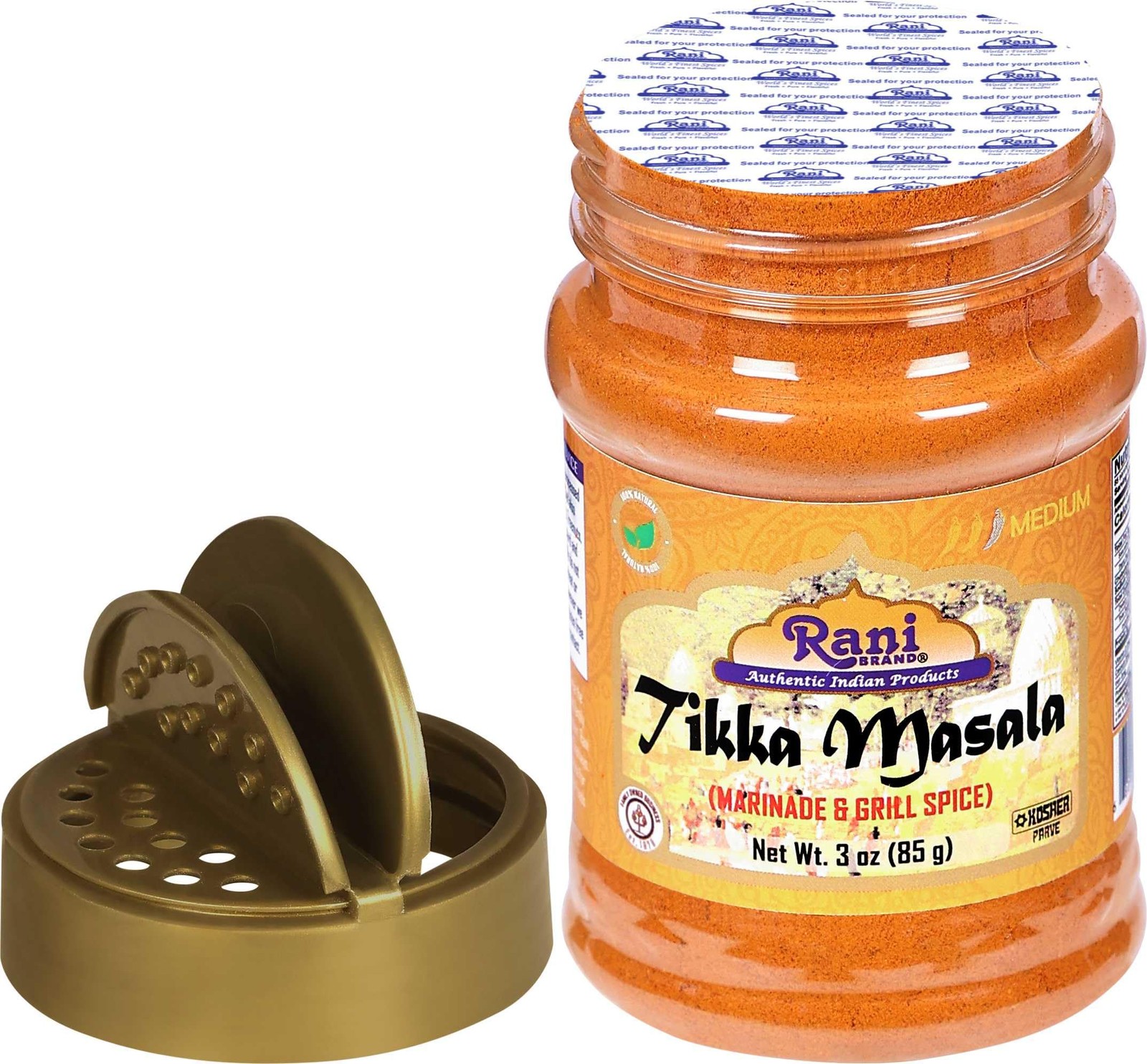 Rani Tikka Masala Indian 7-Spice Blend 3oz (85g) PET Jar