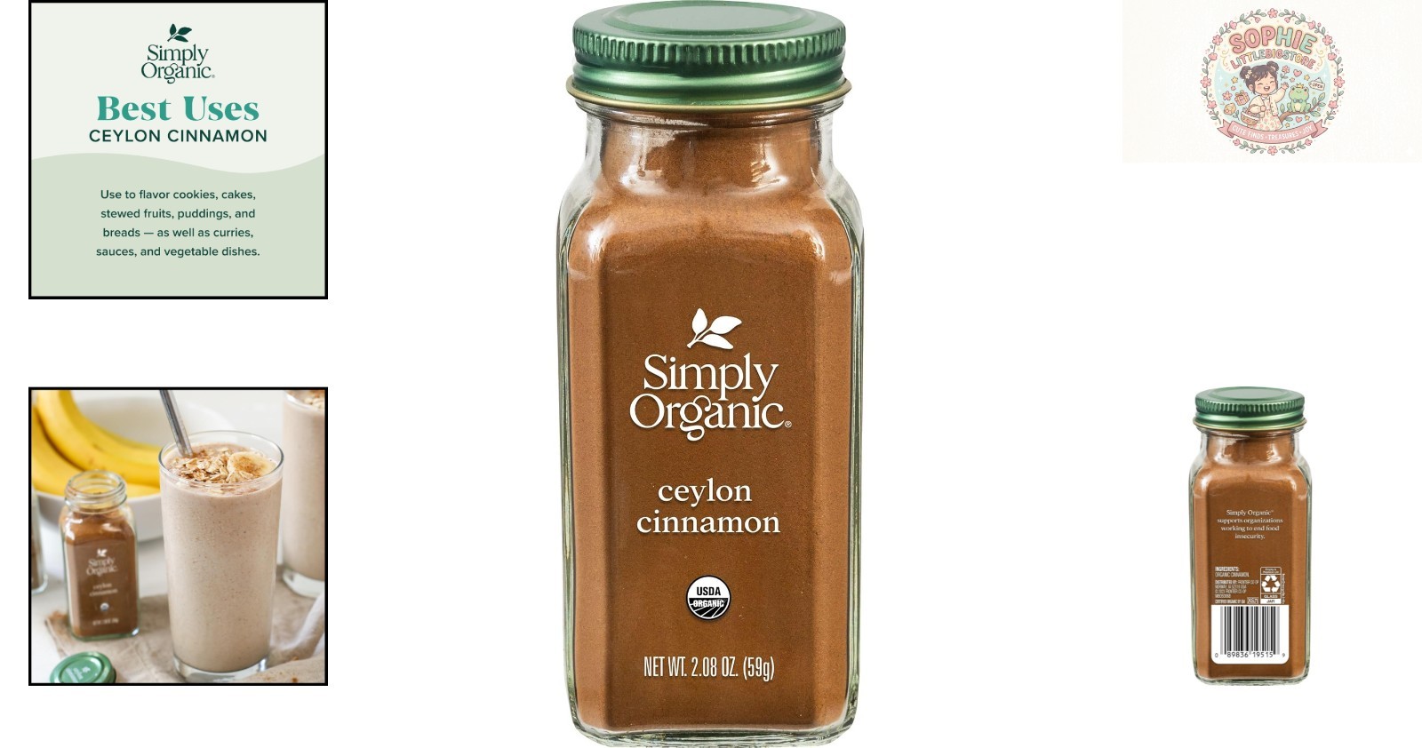 Sustainable Ceylon Ground Cinnamon Powder – Organic, 2.08 Oz for Natural Cooking