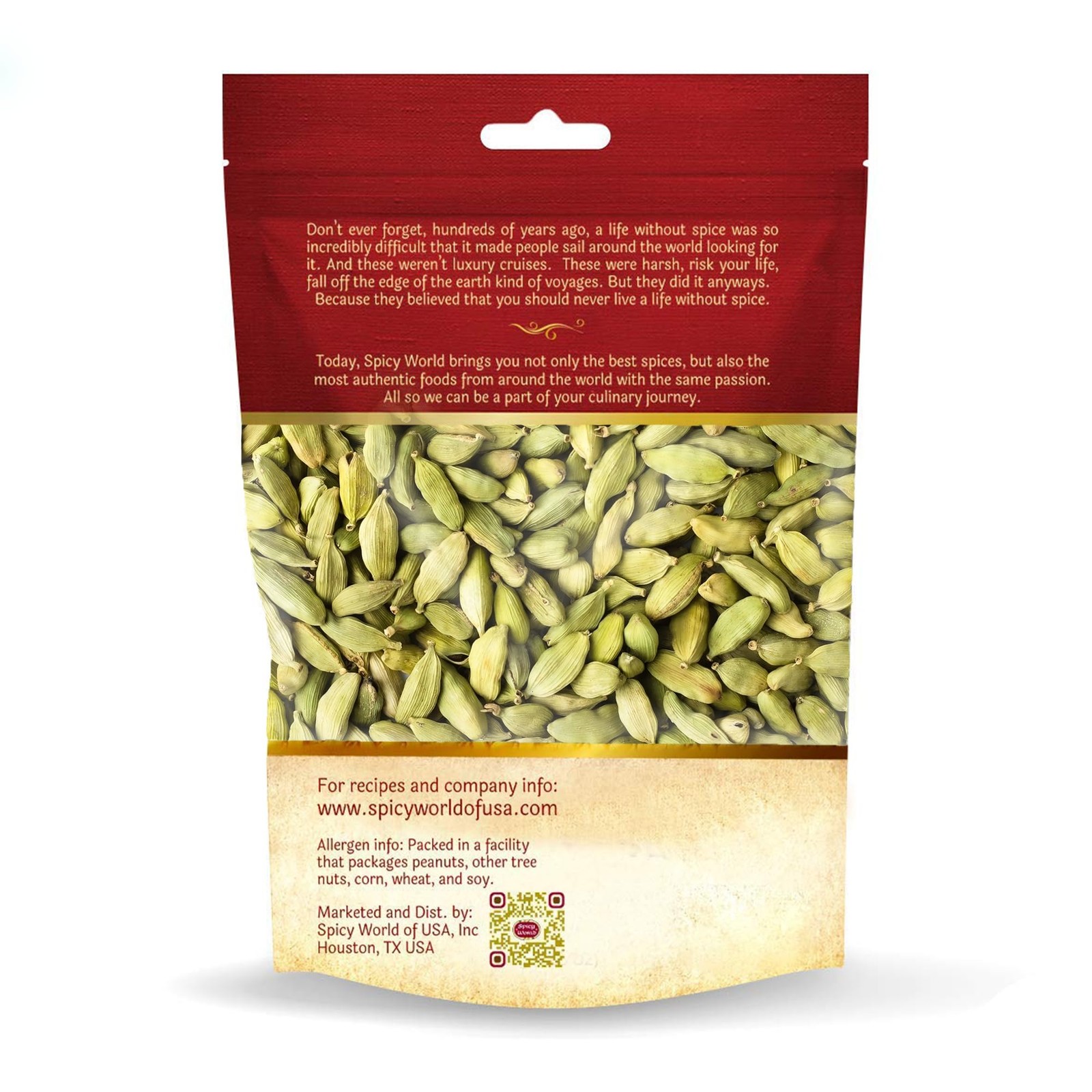 Spicy World Green Cardamom Pods 3.5 Oz – As Seen Ounce (Pack of 1),