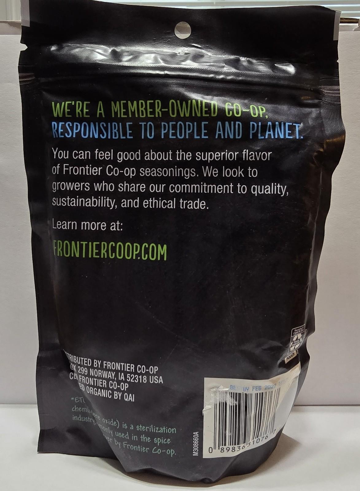 Frontier Co-op Organic Cumin Seed Ground Non-GMO 5.61 Oz Exp. 02/2027 NEW